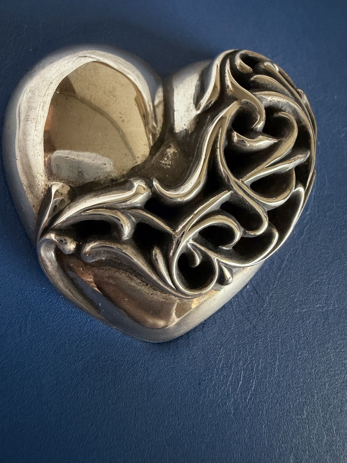 Chrome Hearts Chrome Hearts Blue Silver Heart Logo Agenda Book Size ONE SIZE - 3 Thumbnail