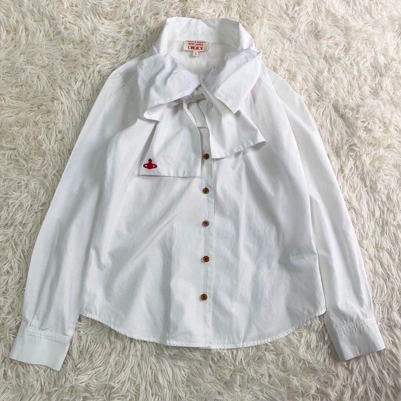 Vivienne Westwood Vivienne Westwood size2 White bow tie shirt Size M / US 6-8 / IT 42-44 - 1 Thumbnail