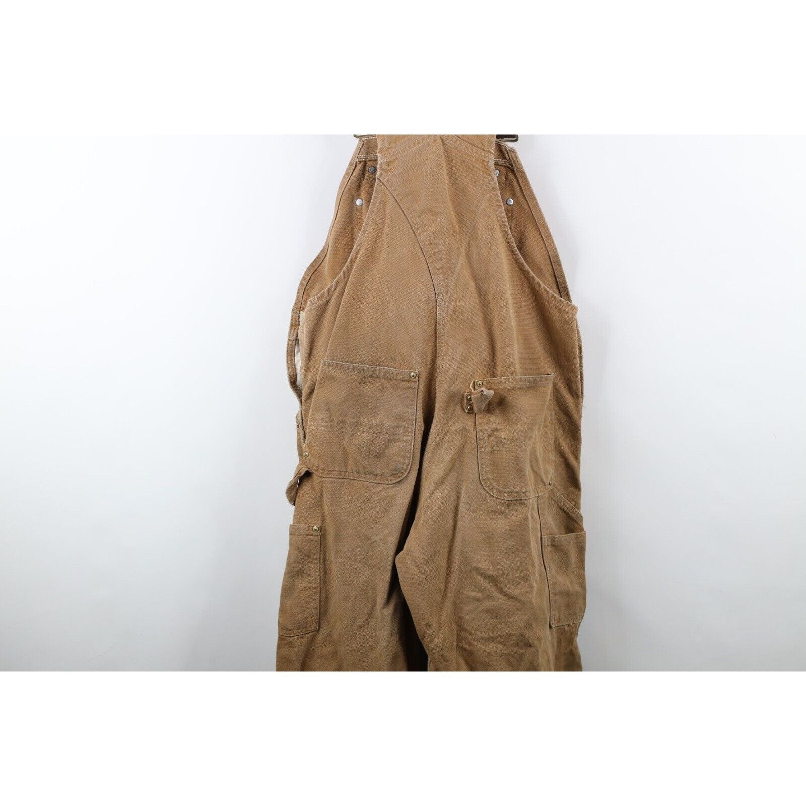 Carhartt × Vintage Vintage Carhartt Thrashed Canvas Double Knee Overalls Size US 36 / EU 52 - 18 Thumbnail