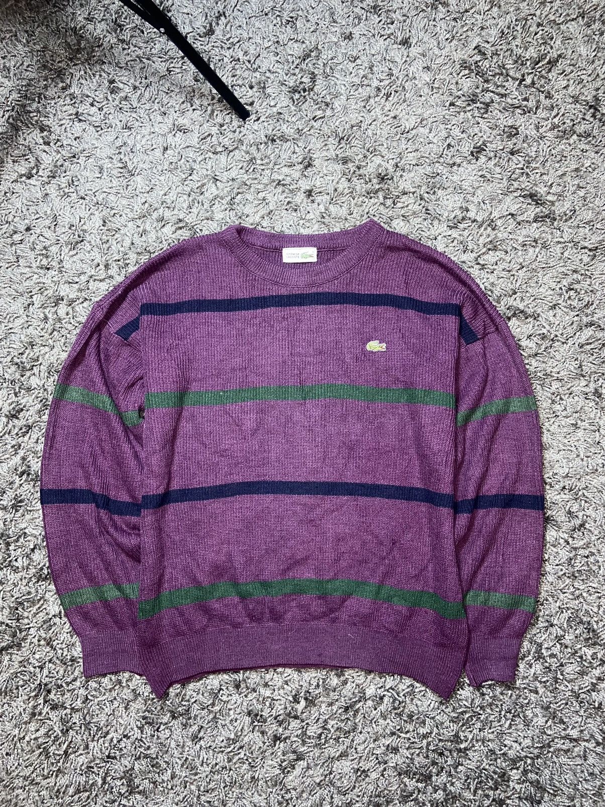 Lacoste × Vintage VINTAGE 90s LACOSTE WOOL KNITTED SWEATER MADE IN FRANCE Size US M / EU 48-50 / 2 - 1 Thumbnail