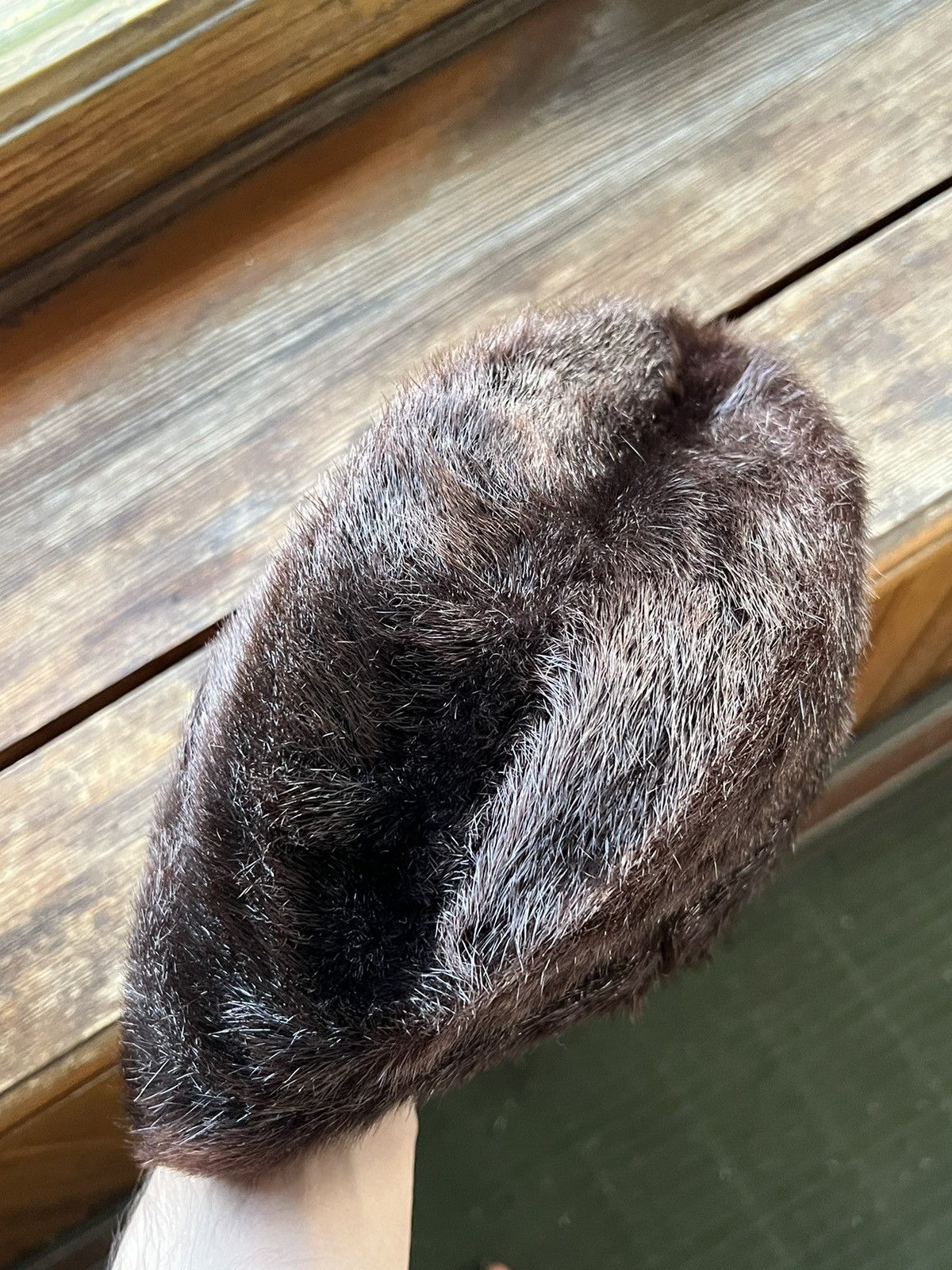 Vintage Vintage Rare Real fur Winter hat USSR hat Brezhnevka Size ONE SIZE - 5 Thumbnail