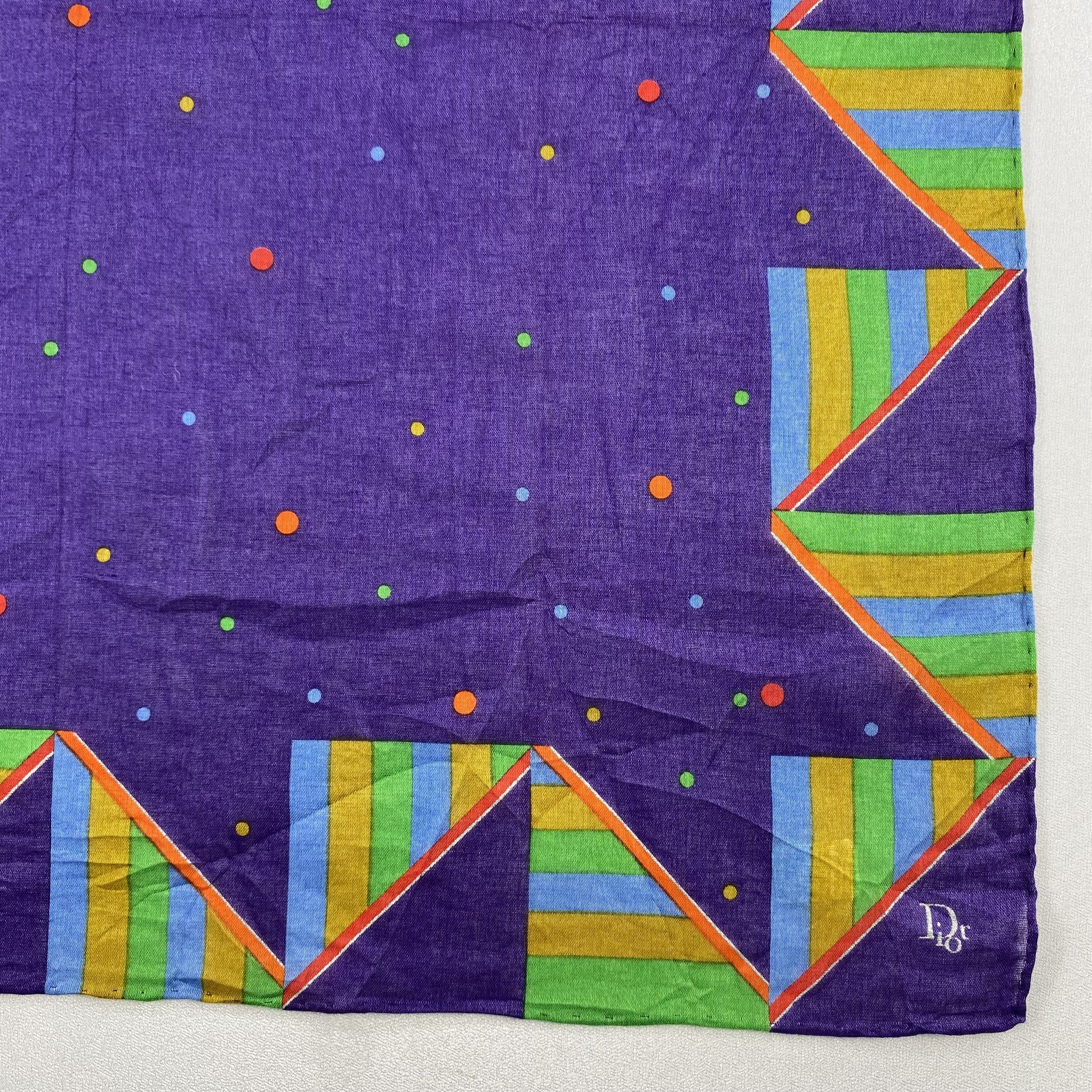 Vintage Dior Bandana/ Handkerchief / Neckerchief Size ONE SIZE - 3 Thumbnail