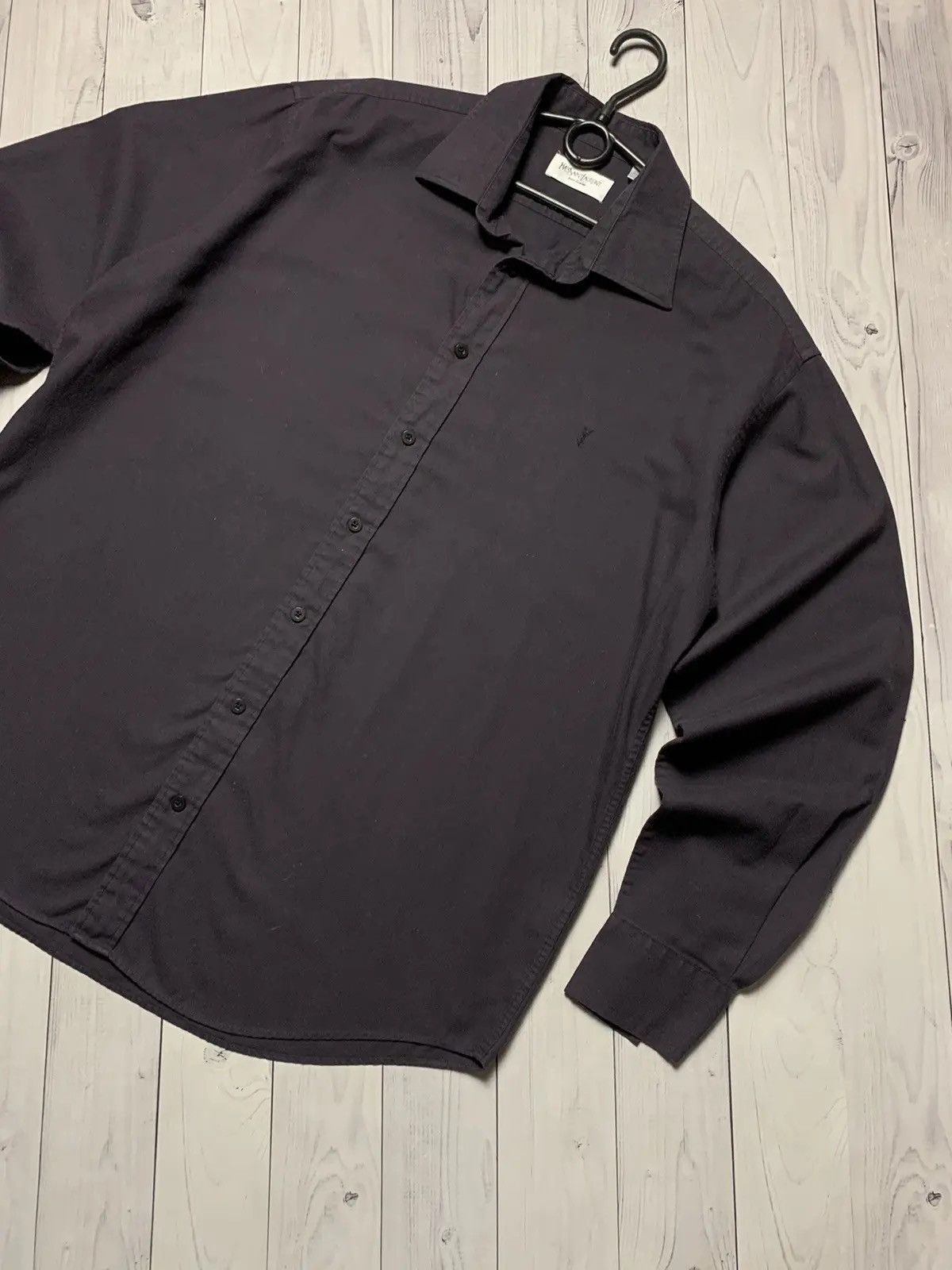 Vintage × Yves Saint Laurent Vintage Yves Saint Laurent shirt YSL logo size L Size US L / EU 52-54 / 3 - 3 Thumbnail