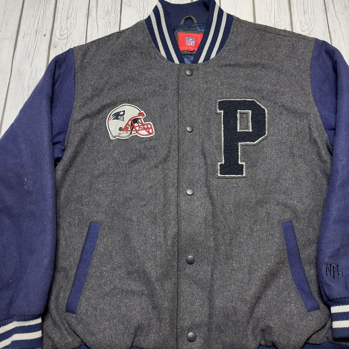 NFL Vintage New England Patriots varsity jacket Size US XXL / EU 58 / 5 - 3 Thumbnail