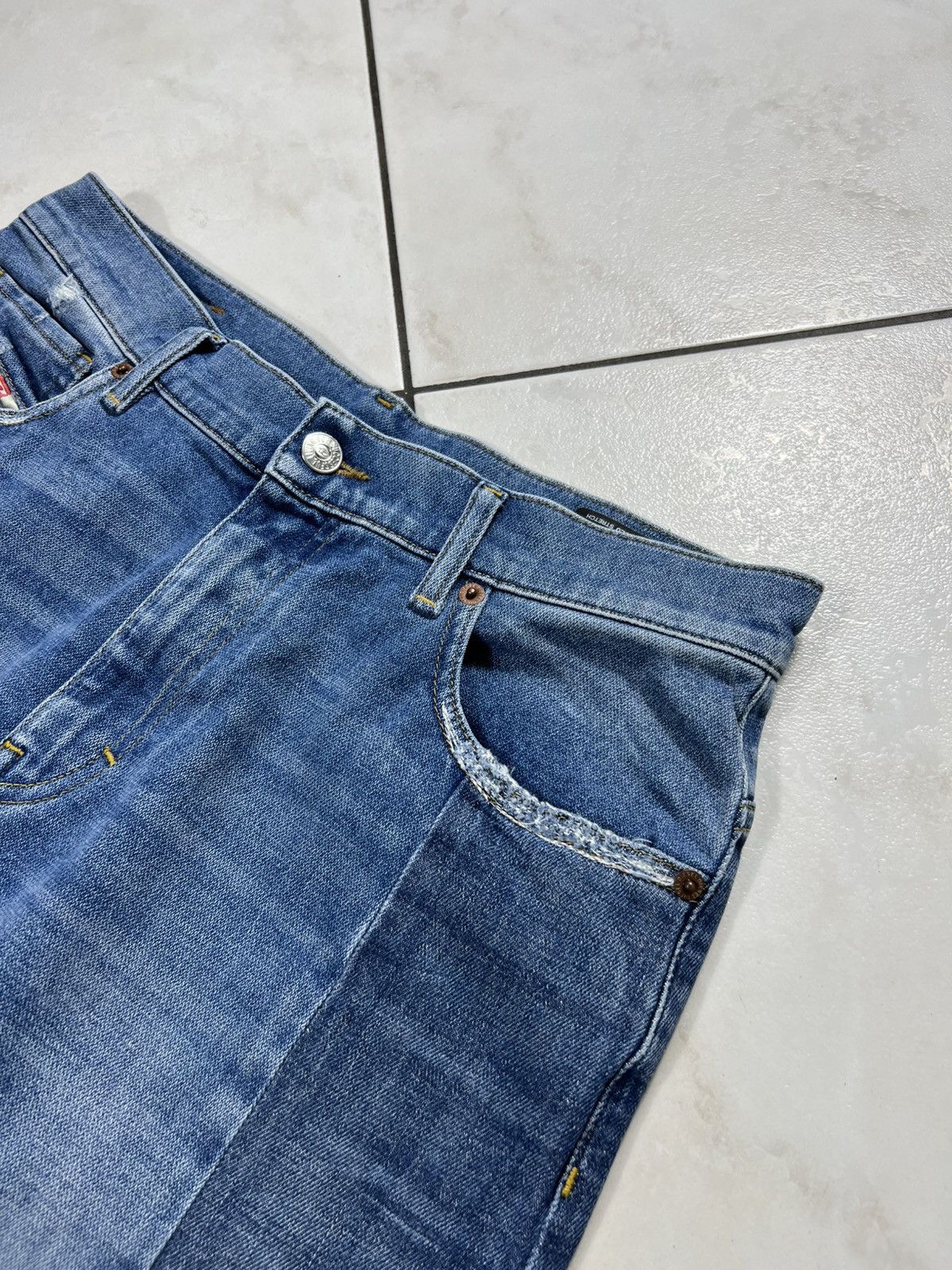 Diesel Diesel Widee-x baggy denim jeans pants wide patchwork washed Size 30" / US 8 / IT 44 - 9 Thumbnail