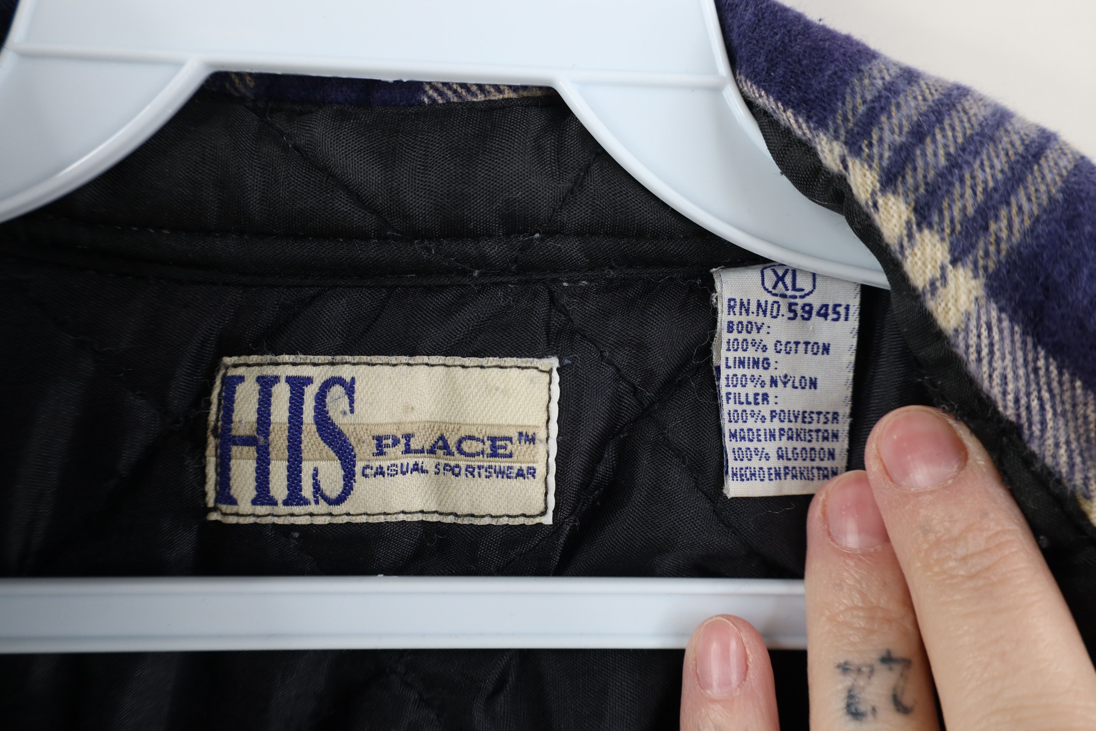 Vintage Vintage 90s Streetwear Quilted Flannel Button Shirt Jacket Size US XL / EU 56 / 4 - 7 Thumbnail