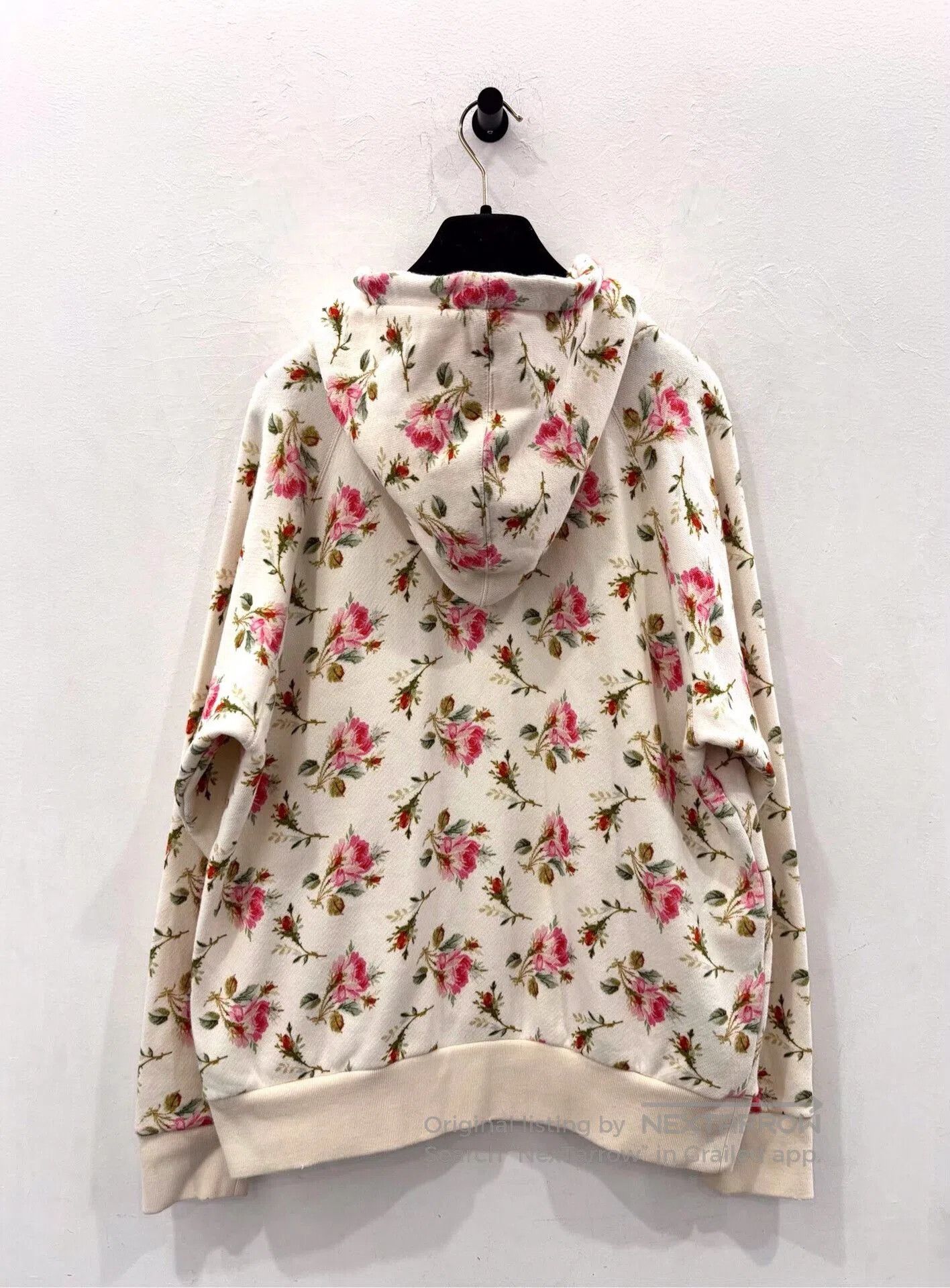 Gucci Gucci Pink Floral Double G White Hoodie. Size XS / US 0-2 / IT 36-38 - 3 Thumbnail