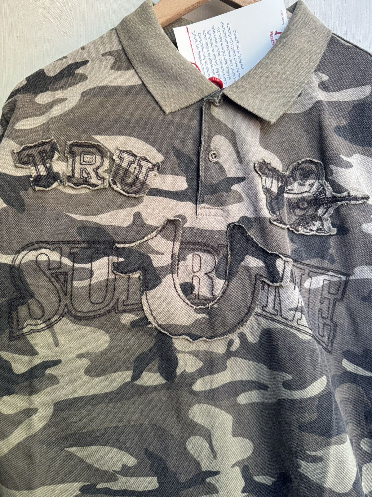 Supreme × True Religion Supreme True Religion Applique Polo Olive Camo Size US M / EU 48-50 / 2 - 2 Thumbnail