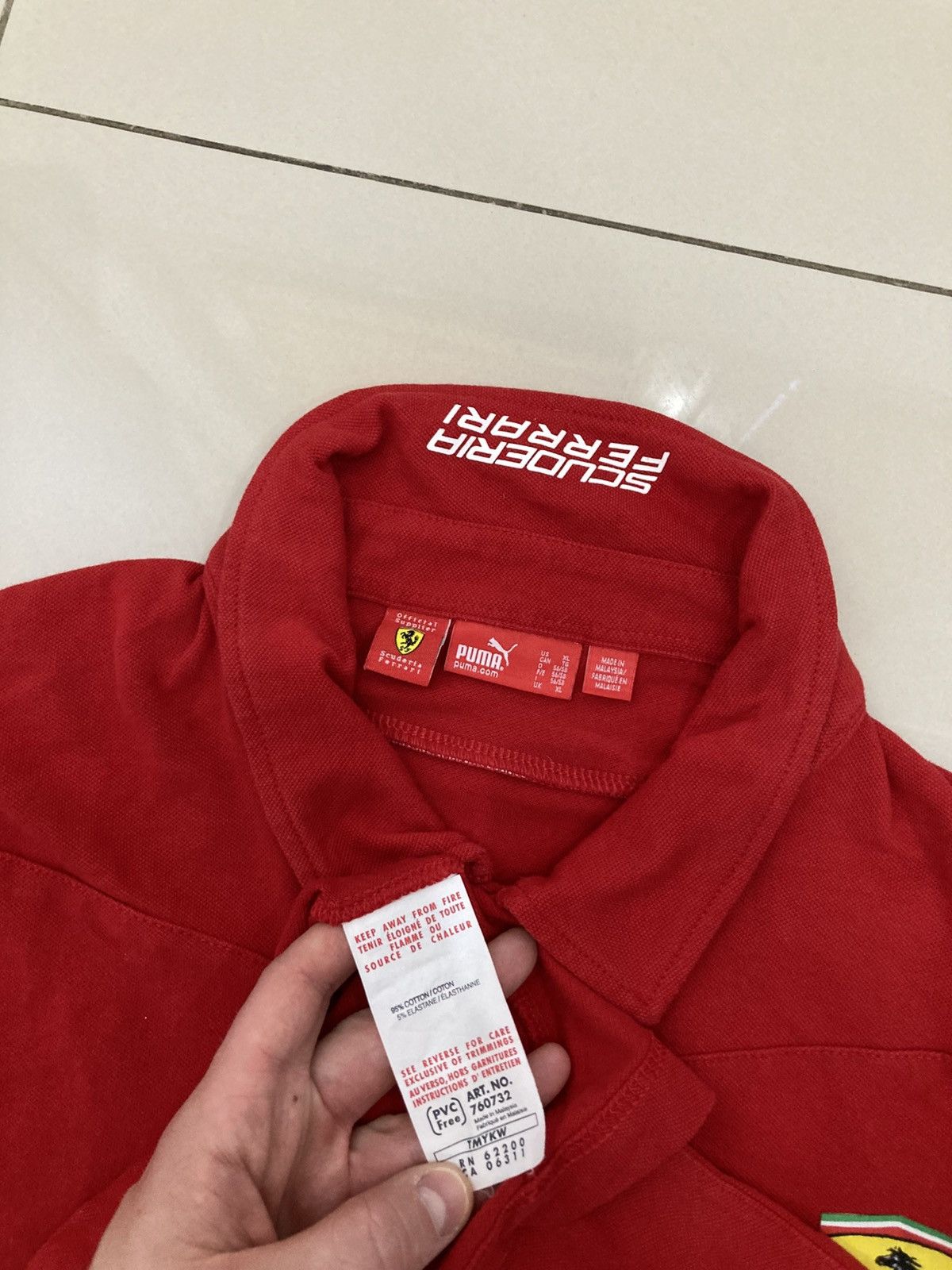 Ferrari × Puma puma scuderia ferrari formula1 f1 racing team polo tshirt Size US XL / EU 56 / 4 - 8 Thumbnail