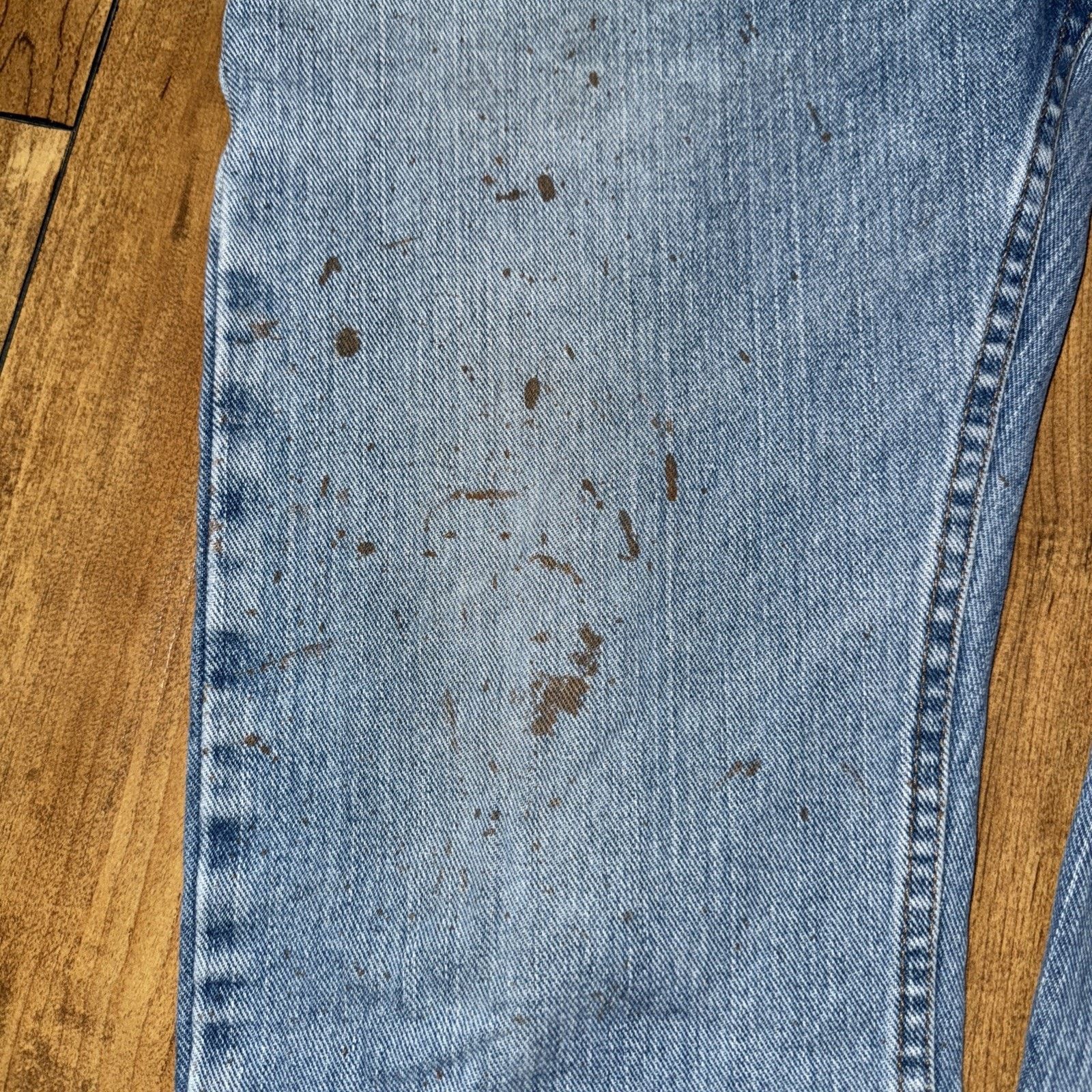 Lee × Vintage × Western Rise Lee Regular Fit Denim Jeans 30x30 W Paint Splatter Size US 30 / EU 46 - 5 Thumbnail