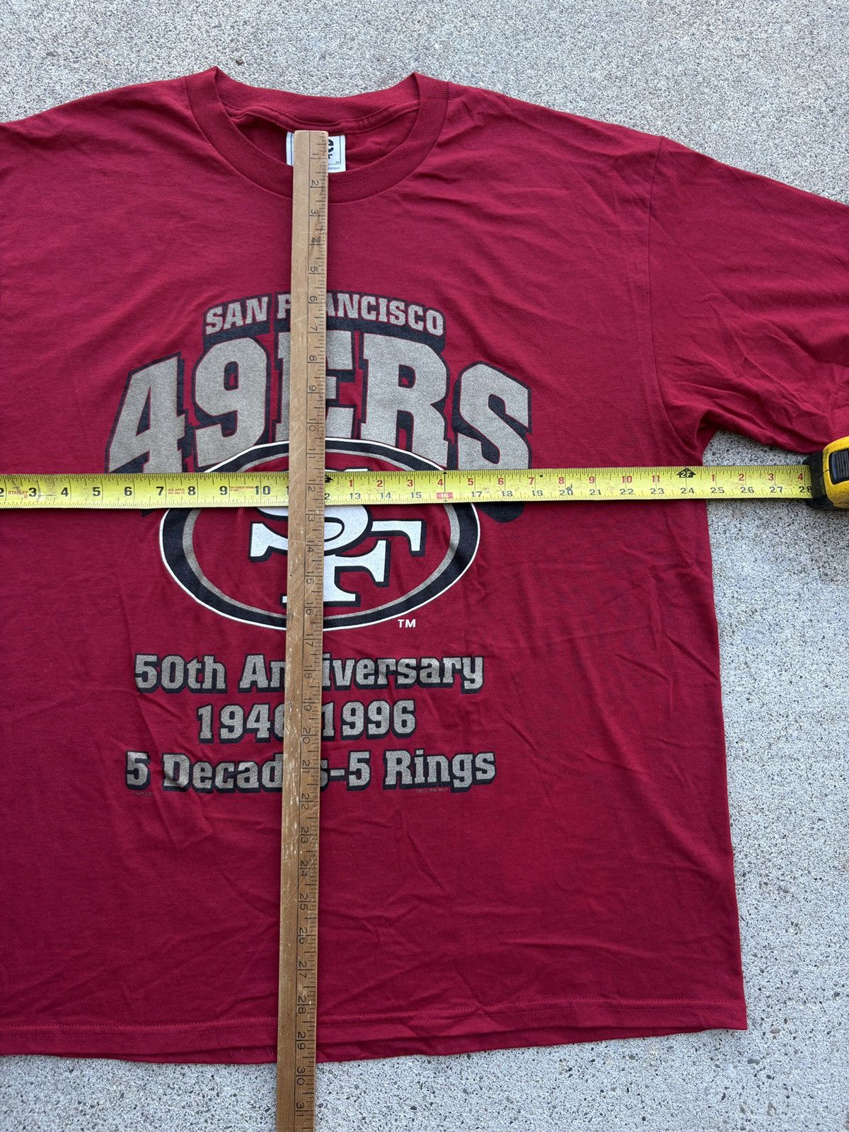 NFL Vintage 1996 Lee 49ers “50th Anniversary” T-Shirt Size XL Size US XL / EU 56 / 4 - 6 Thumbnail