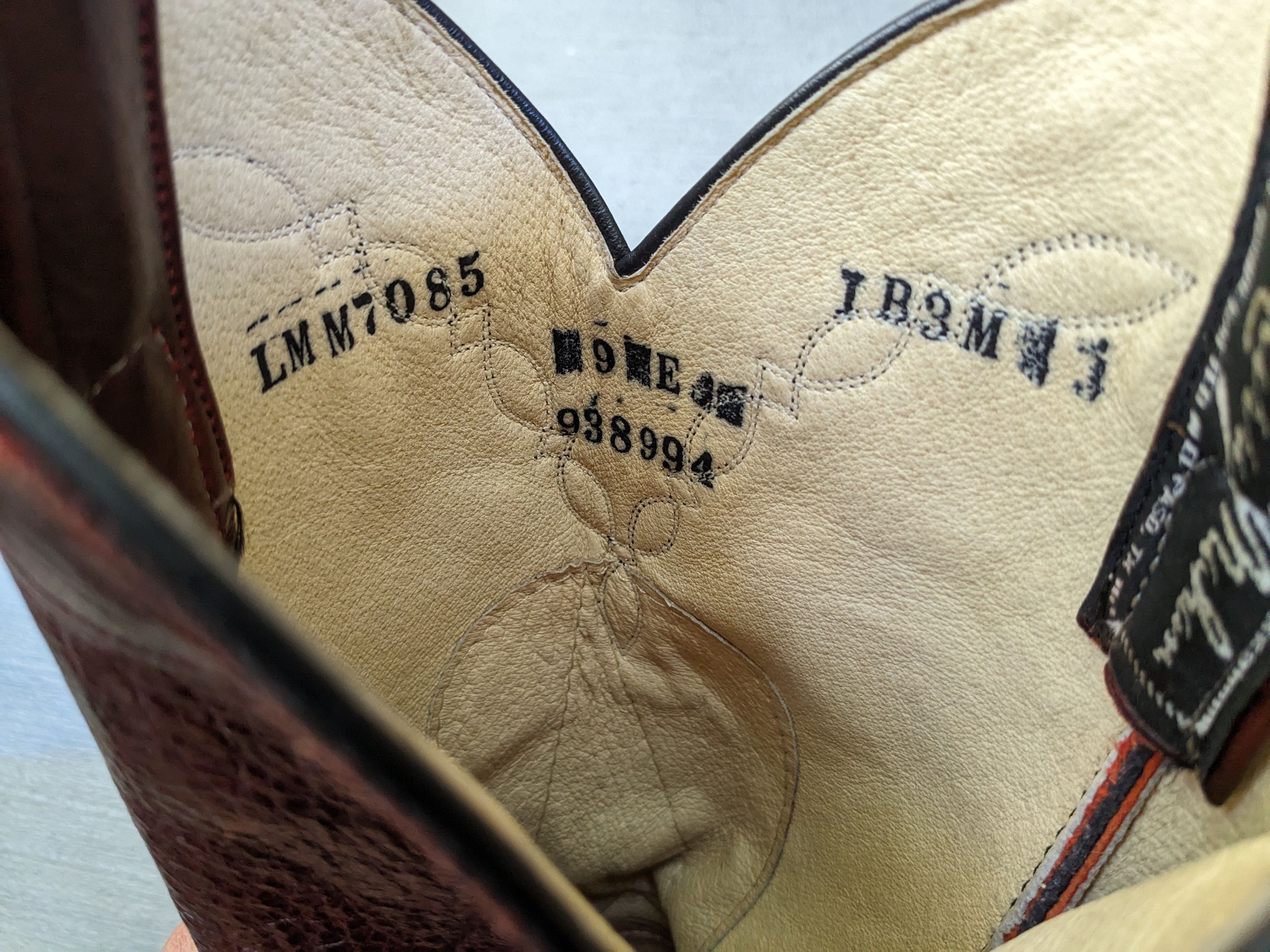 Larry Mahan × Vintage Larry Mahan Cowboy Boots Red 9 E Wide Biker Leather USA Size US 9 / EU 42 - 10 Thumbnail