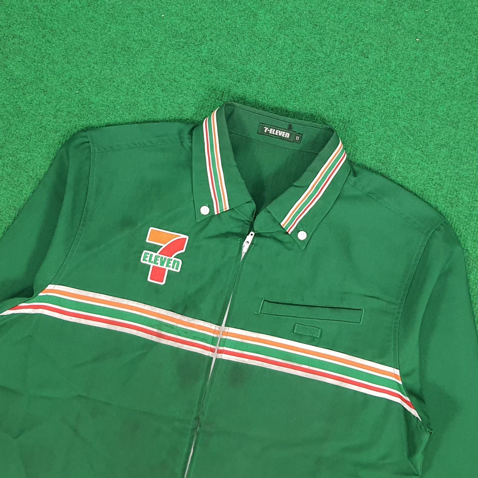 Japanese Brand × Vintage Vintage 7 Eleven Japan Edition Staff Uniform Workwear Jacket Size US S / EU 44-46 / 1 - 2 Thumbnail