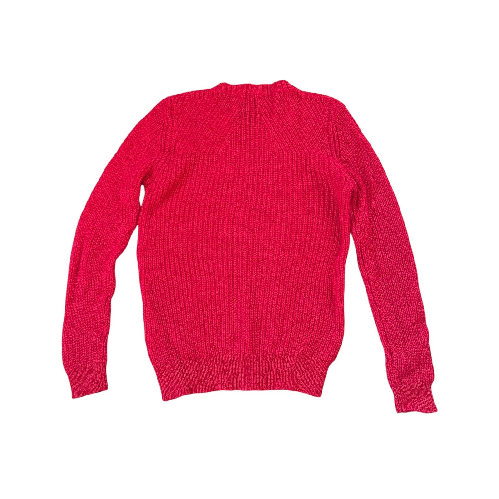 Sandro Sandro Mohair Blend Red Crewneck Sweater Size M / US 6-8 / IT 42-44 - 2 Thumbnail
