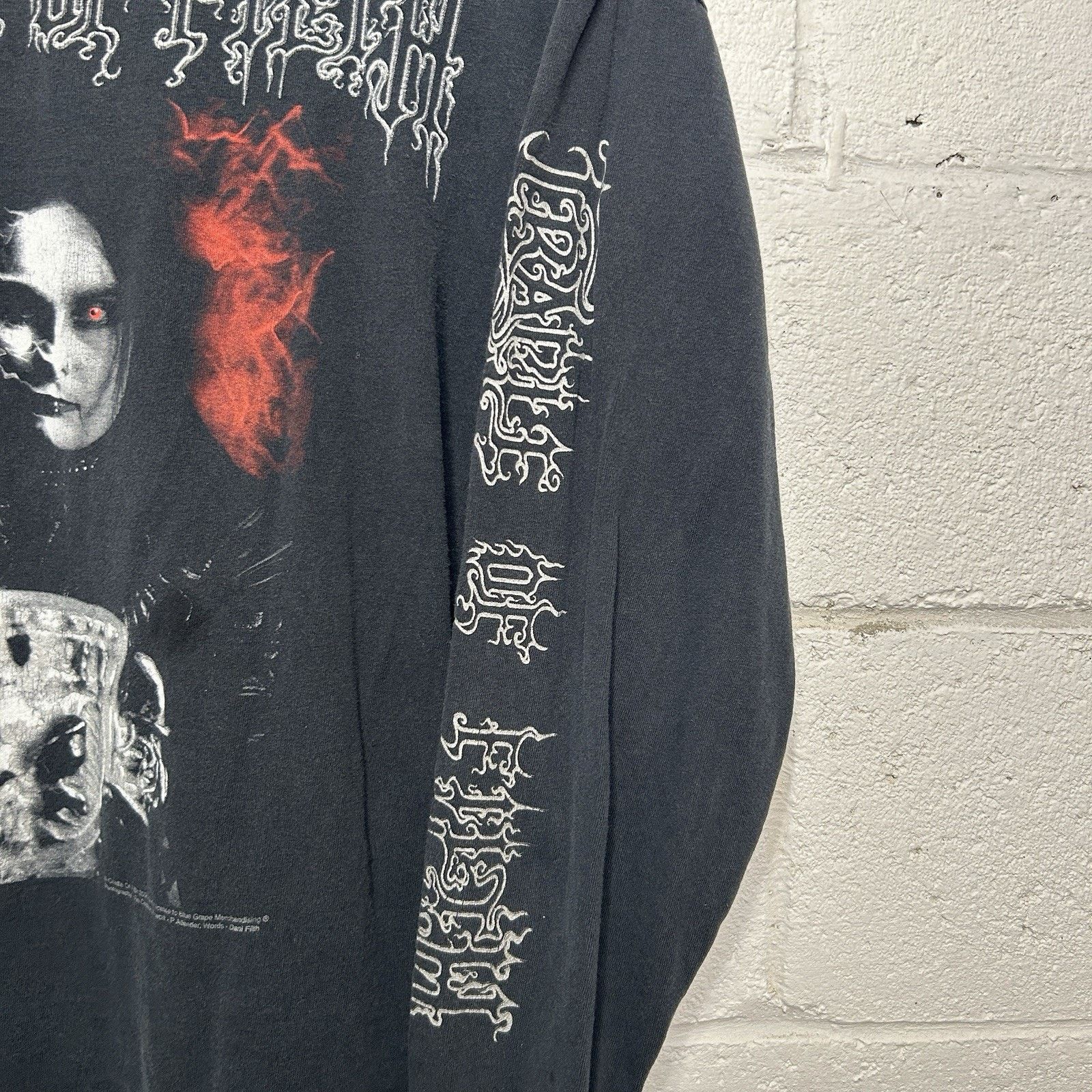 Delta Vintage 2004 Cradle Of Filth “Black Is My Heart” Longsleeve Size US XL / EU 56 / 4 - 4 Thumbnail
