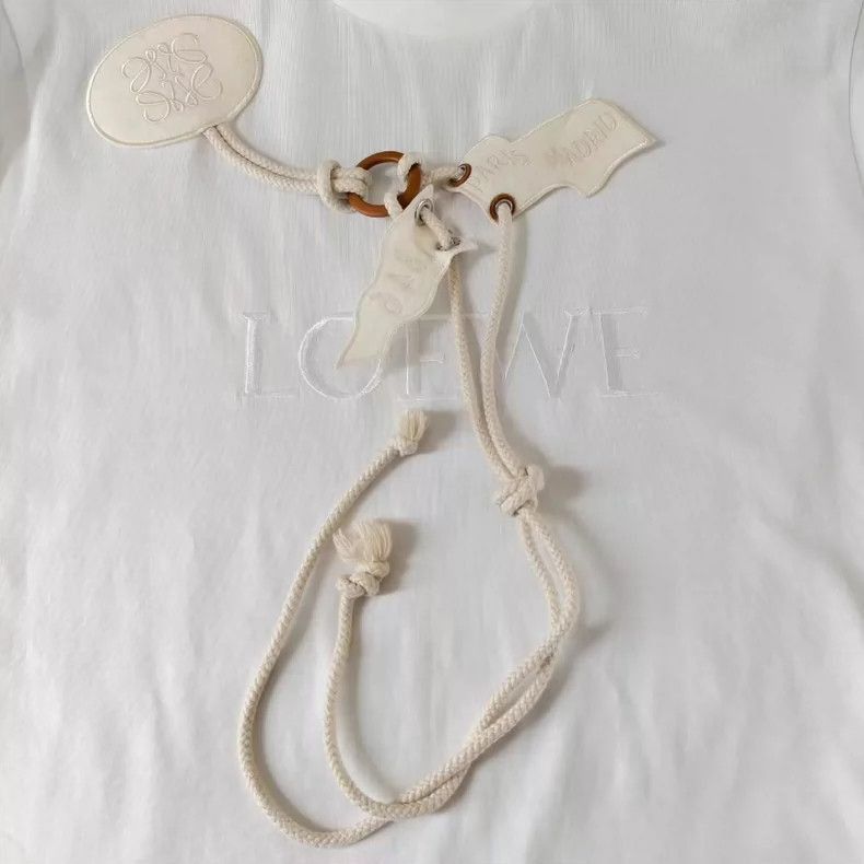 Loewe LOEWE Cotton Drawstring Short Sleeve T-Shirt-2507 Size US S / EU 44-46 / 1 - 3 Thumbnail