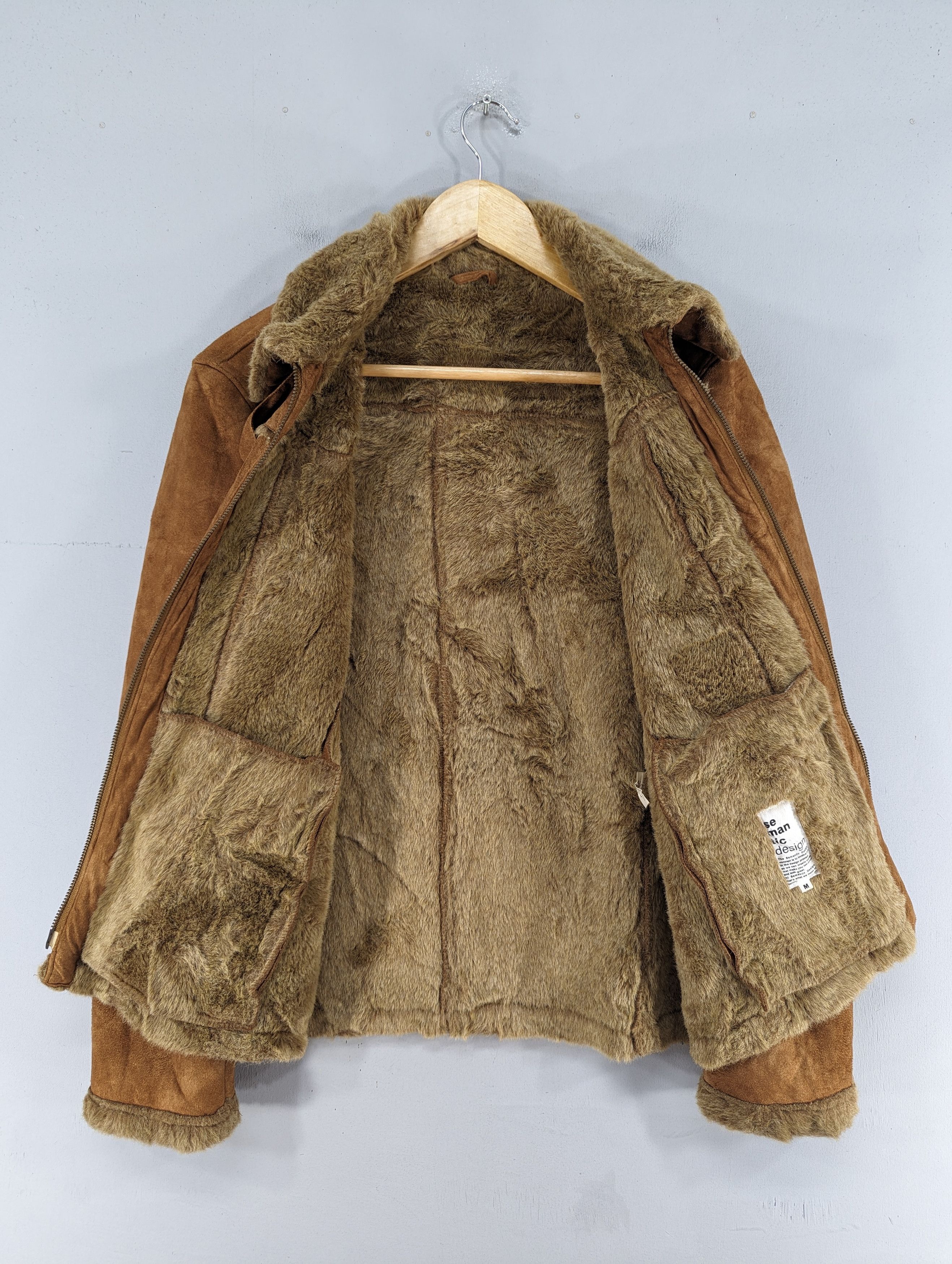 semanticdesign Vintage Semantic Design Faux Fur Motorcycle Style Jacket Size US M / EU 48-50 / 2 - 11 Thumbnail