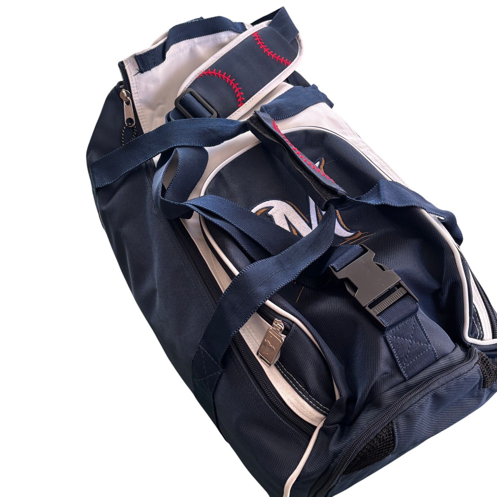 MLB × Vintage Deadstock NWT Vintage 1990s Milwaukee Brewers MLB Duffel Bag Size ONE SIZE - 10 Thumbnail
