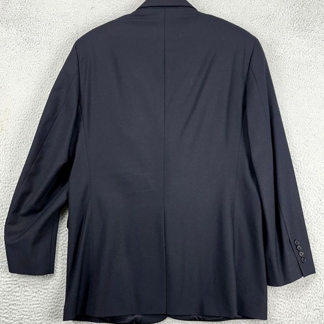 Brooks Brothers Brooks Brothers 346 Sport Coat Blazer Men 43R Dark Navy Wool Blend Stretch Notch Two-Button Formal Business Jacket Regular Size 43 Mens Size 46R - 3 Thumbnail