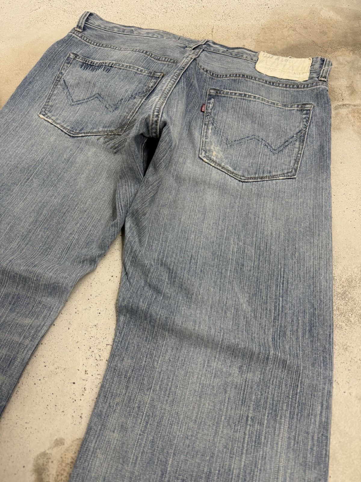 Edwin Edwin XVS Vintage Sashiko Japanese Distressed Denim Pants Size US 36 / EU 52 - 13 Thumbnail