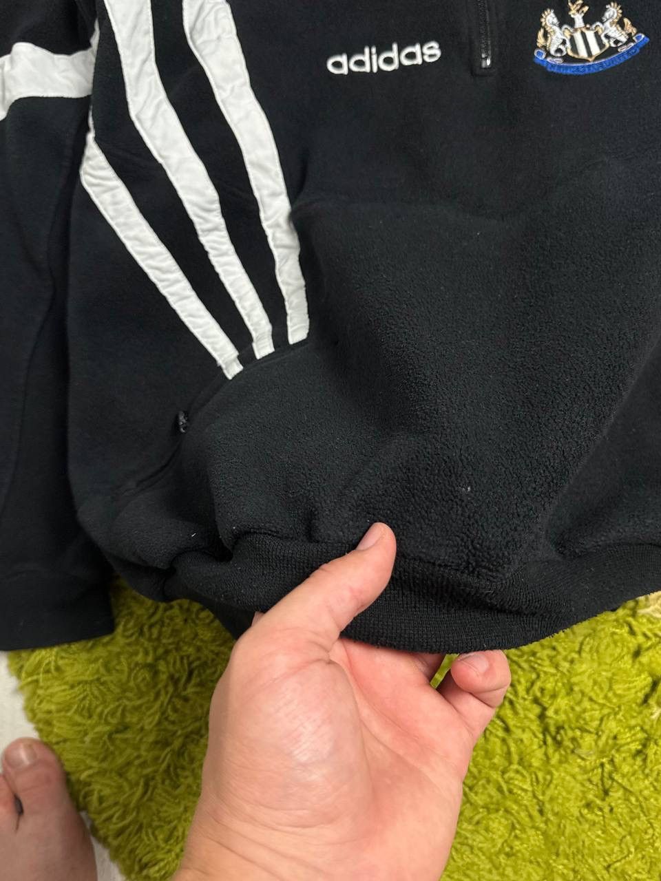 Adidas Vintage 90s Adidas Newcastle United Rare Fleece Pullover Size US L / EU 52-54 / 3 - 4 Thumbnail