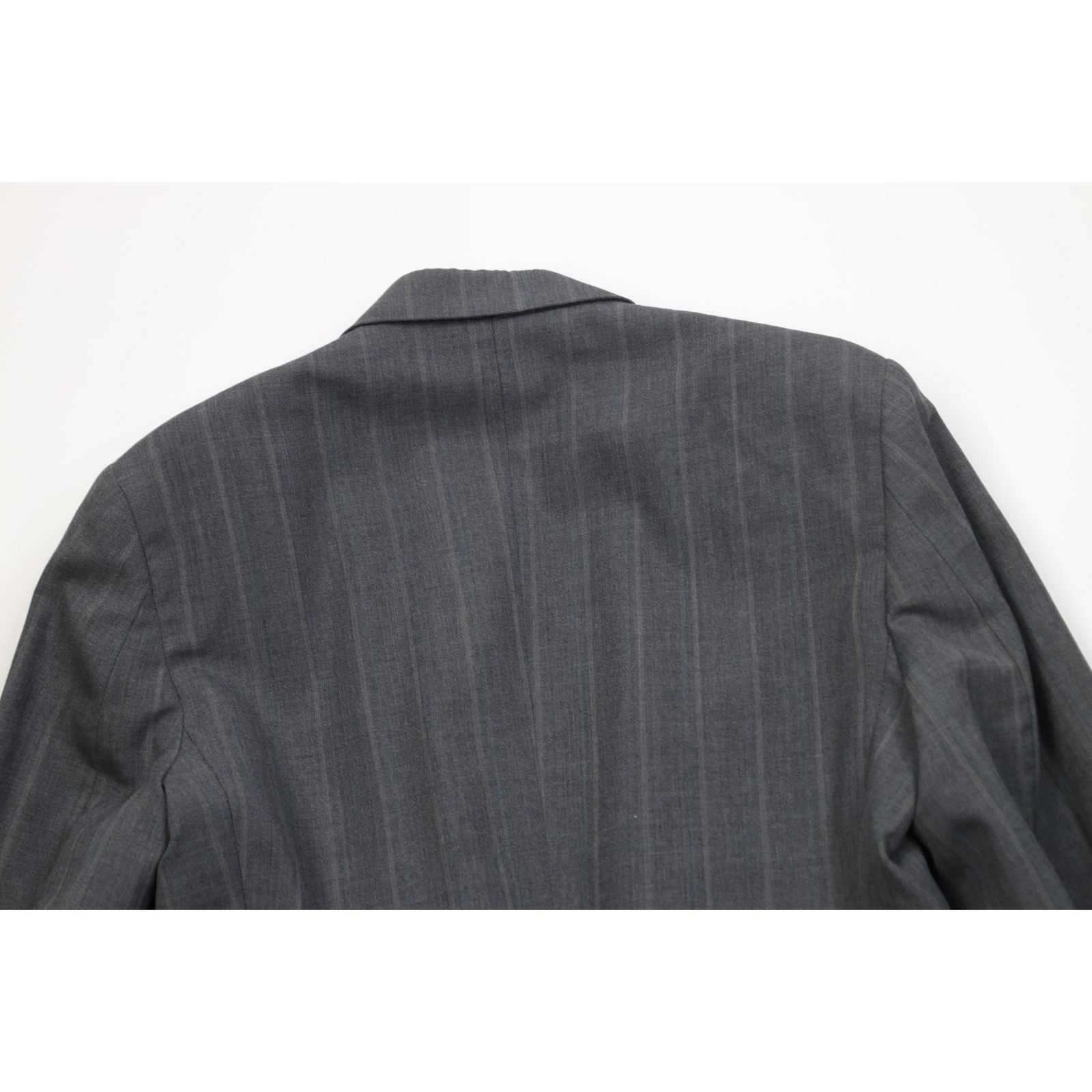 Vintage Vintage 90s Streetwear 2 Piece Wool Suit Wedding Striped Size 40R - 9 Thumbnail