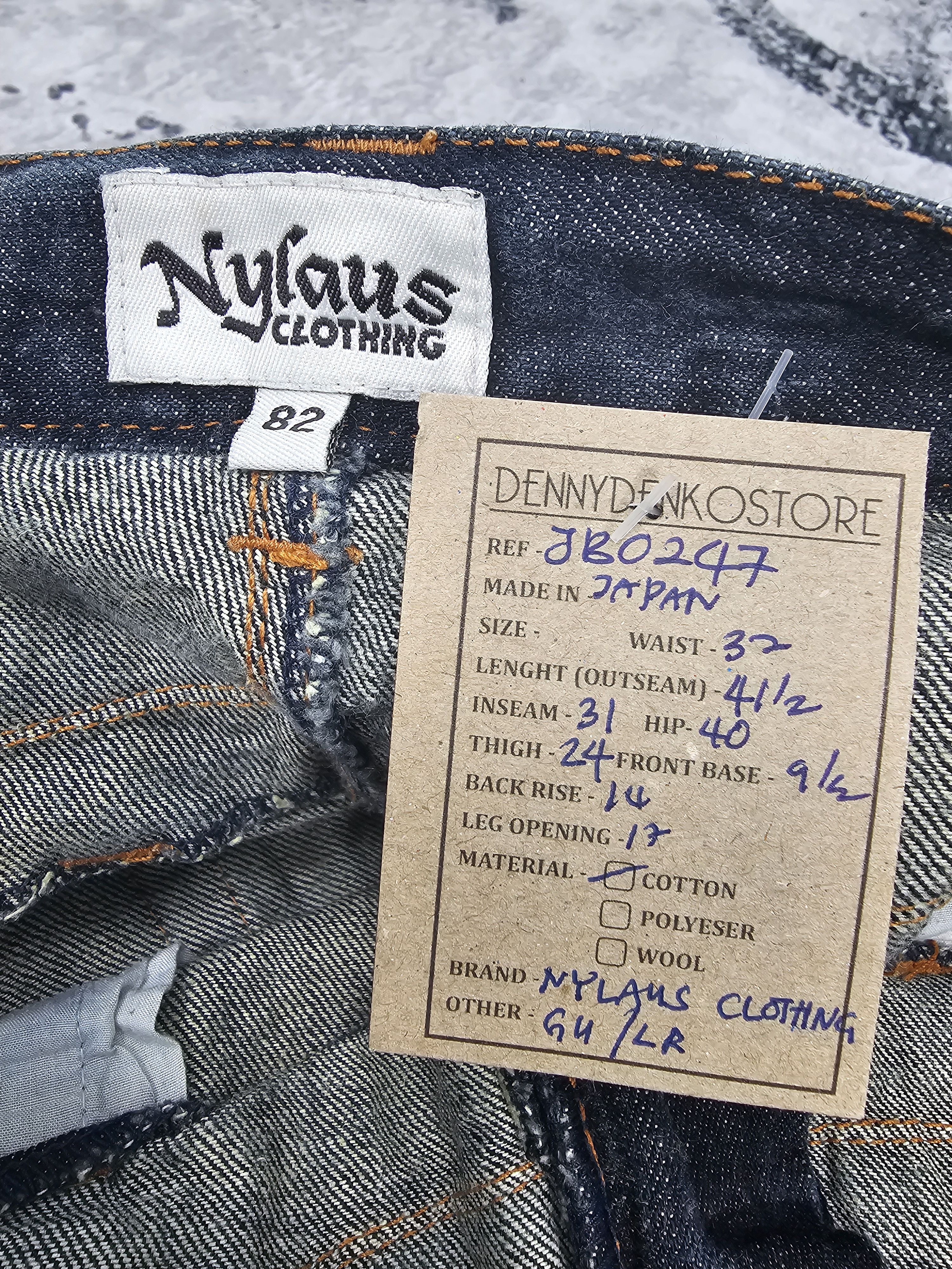 Japanese Brand NYLAUS CLOTHING Double Waist Punk Jeans JB0247 Size 32x31 Size US 32 / EU 48 - 15 Thumbnail