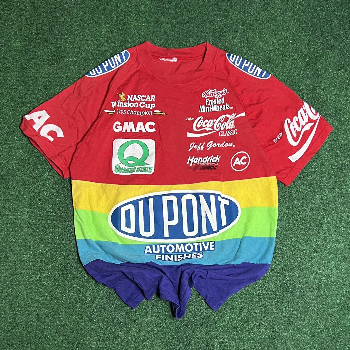 NASCAR × Vintage Vintage 90s Jeff Gordon AOP Racing Graphic T-Shirt Size US L / EU 52-54 / 3 - 1 Thumbnail