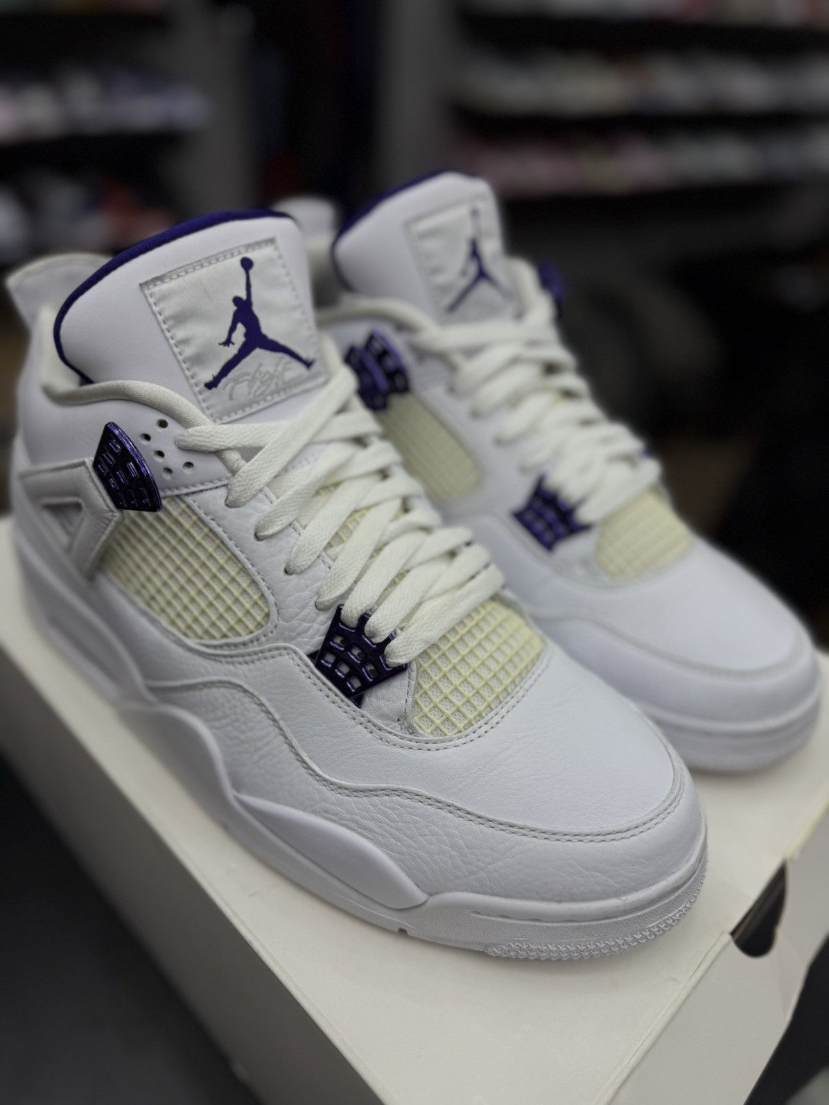 Jordan Brand Jordan 4 Metallic Purple Size 12 (CT8527-115) Size US 12 / EU 45 - 9 Thumbnail