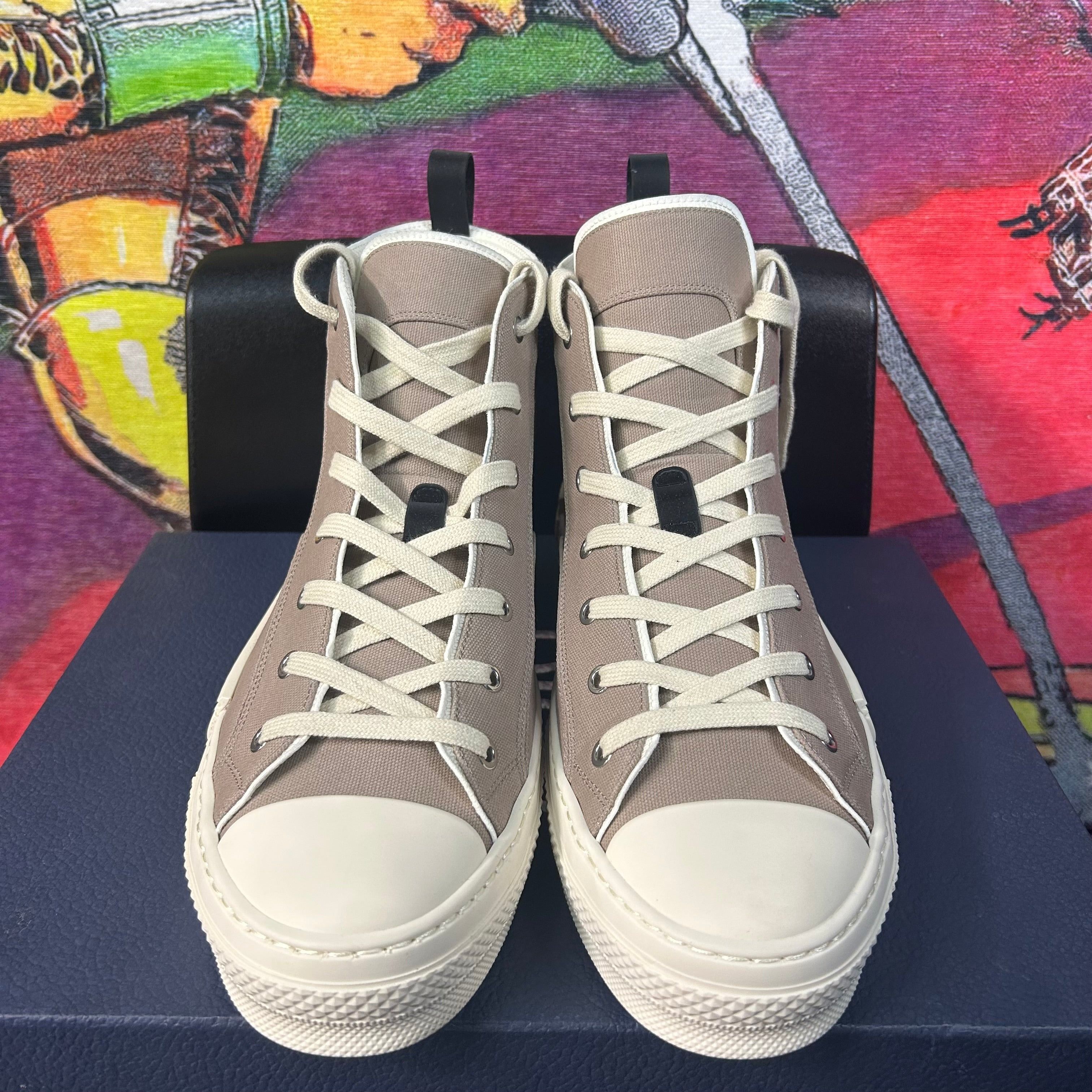 Dior Dior B23 Beige Canvas Sneakers Size 45 / 12 Size US 12 / EU 45 - 3 Thumbnail