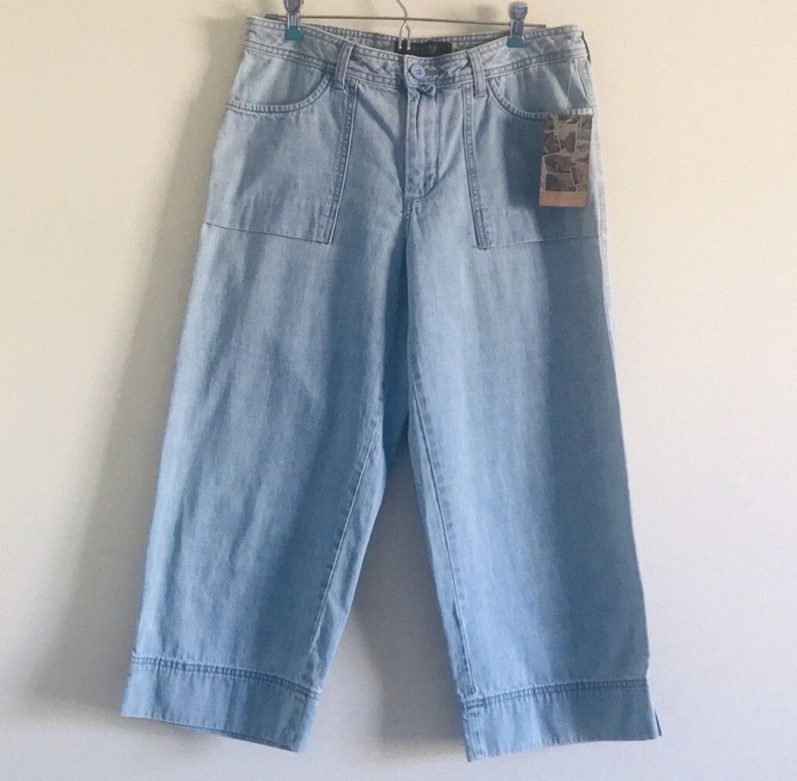 Lee LEE RIVETED WIDE LEG JEAN ANKLE PANTS CAPRIS SZ 6 Size 32" / US 10 / IT 46 - 1 Thumbnail