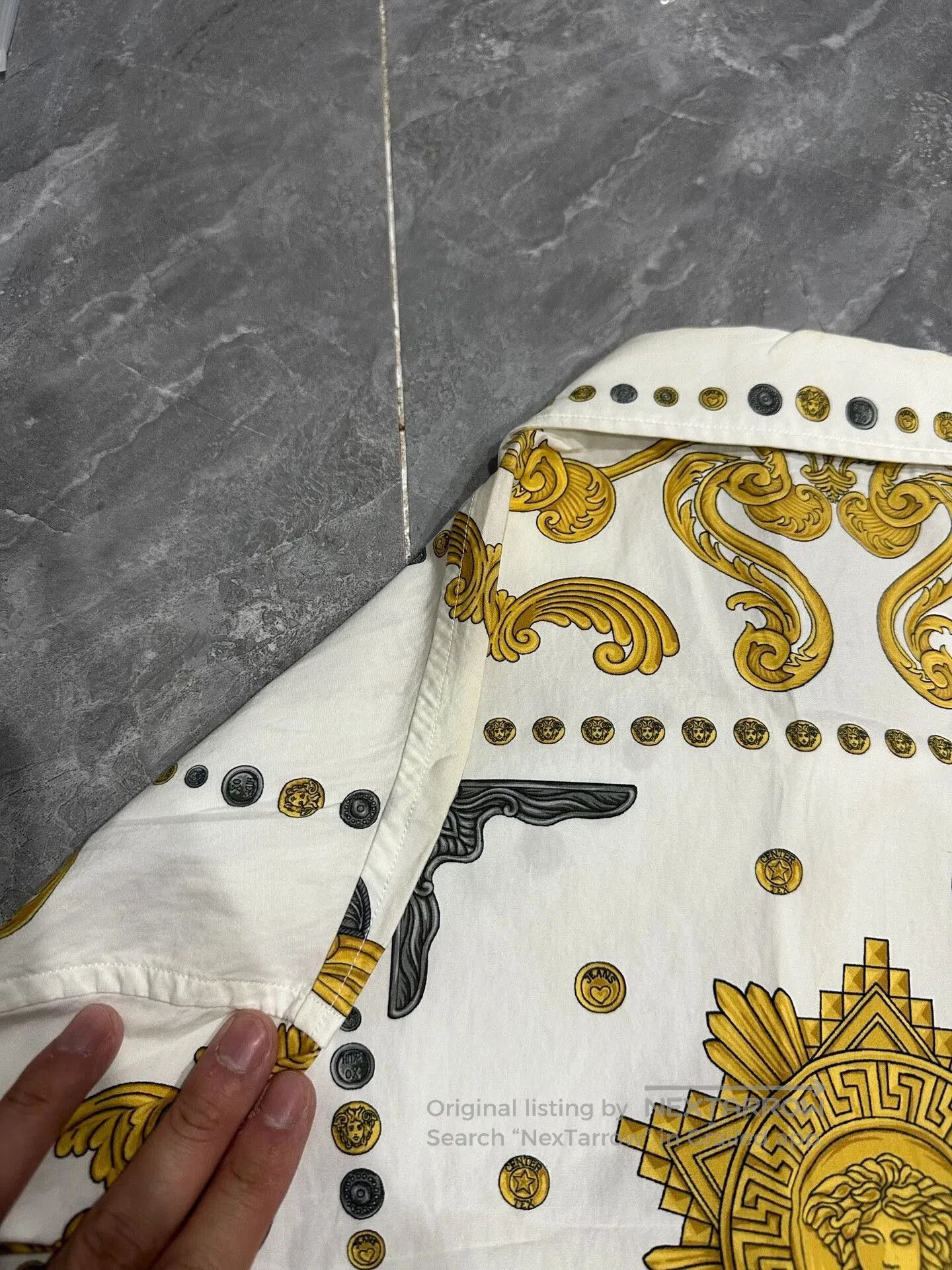 Versace Versace Silk Long Sleeve Shirt. Size US XL / EU 56 / 4 - 7 Thumbnail