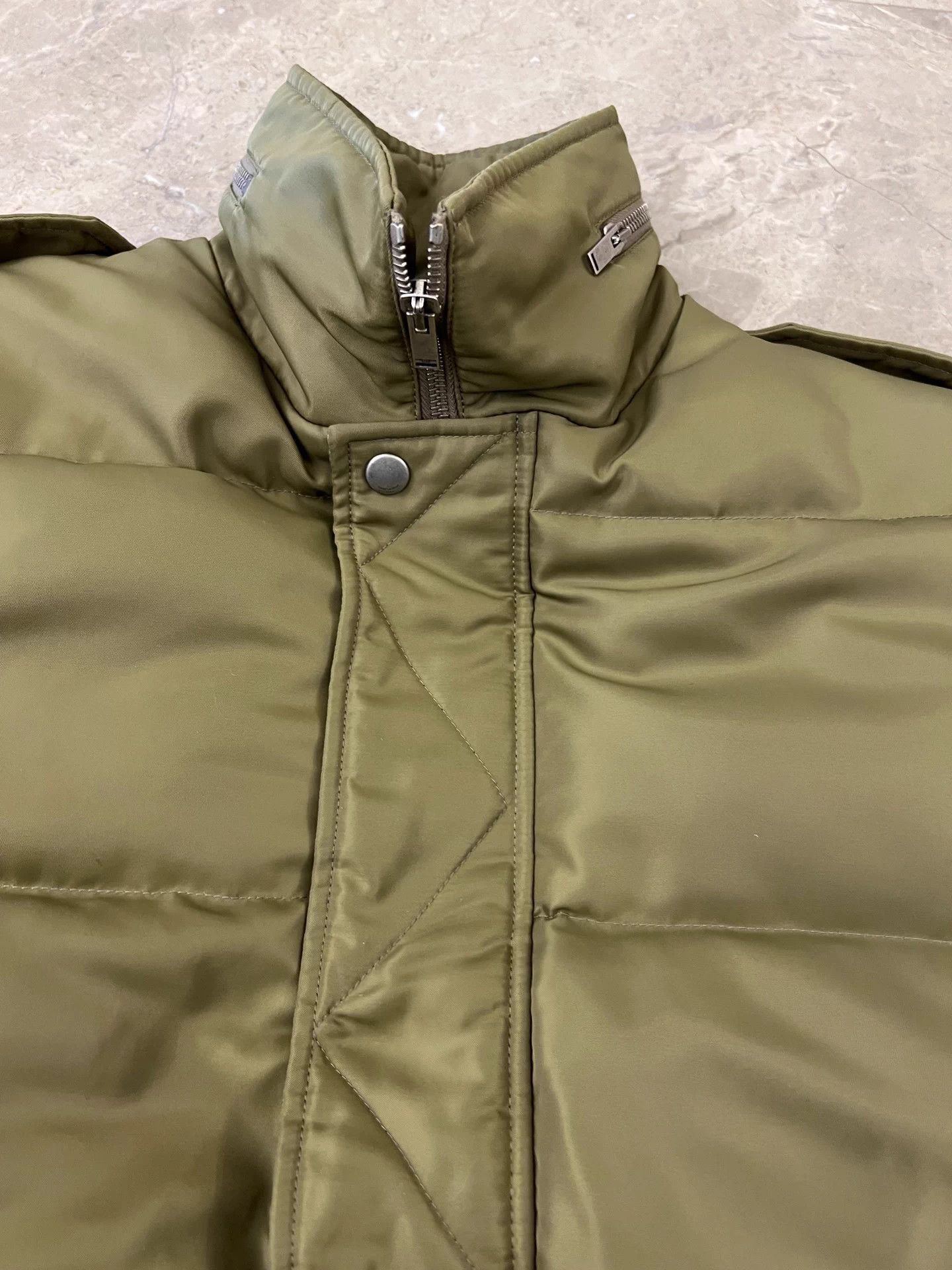 Saint Laurent Paris Saint Laurent SLP Green Epaulette Zipper Down Jacket 50 Size US M / EU 48-50 / 2 - 5 Thumbnail