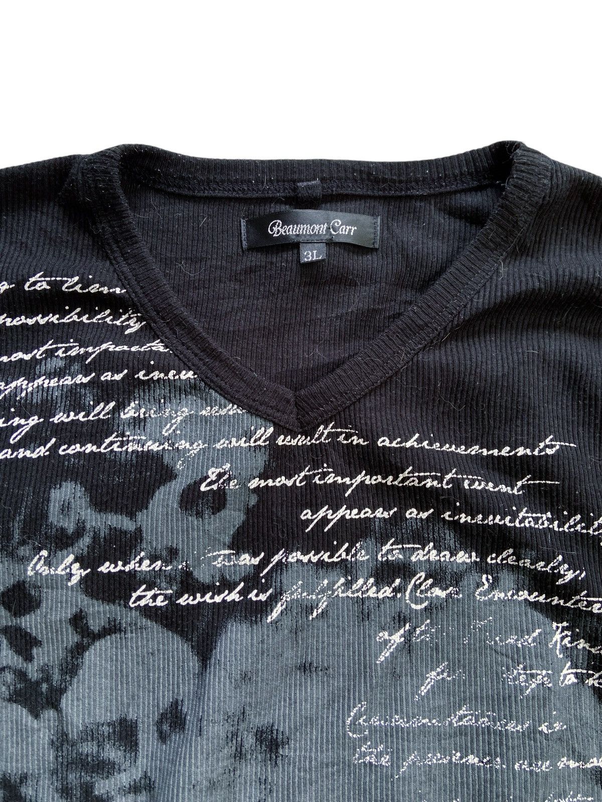 Japanese Brand BEAUMONT CARR GOTHIC POEM LONG SLEEVE Size US XL / EU 56 / 4 - 5 Thumbnail