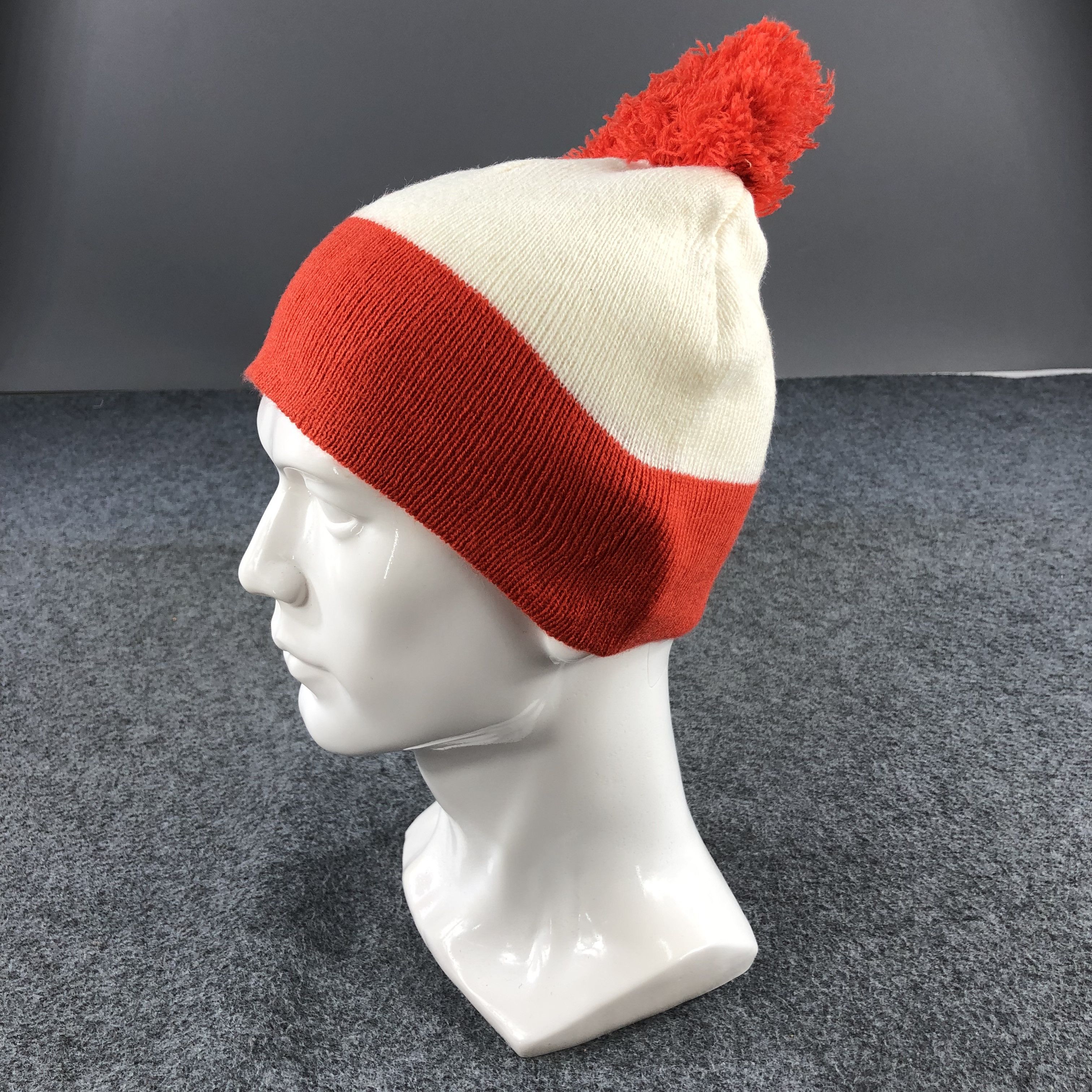 Vintage Unknown Where's Wally Bobble Beanie Snowcap Snow Hat B316 Size ONE SIZE - 2 Thumbnail