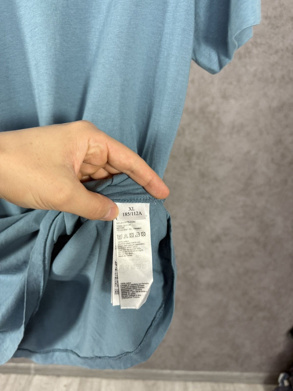 Allsaints × Designer Allsaints designer v neck logo tee Size US XL / EU 56 / 4 - 4 Thumbnail