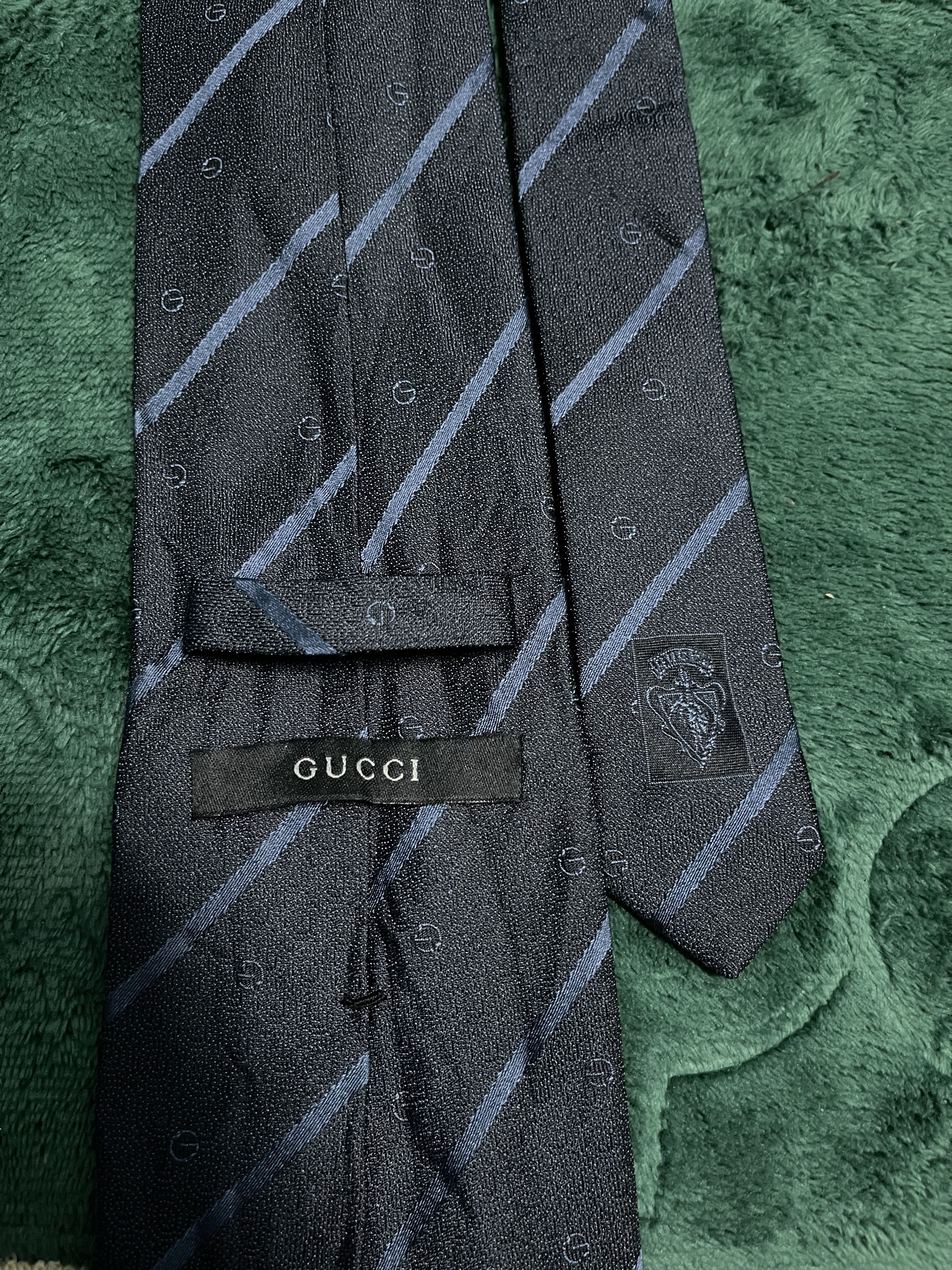 Designer × Gucci Gucci G Logo Silk Tie Size ONE SIZE - 2 Thumbnail