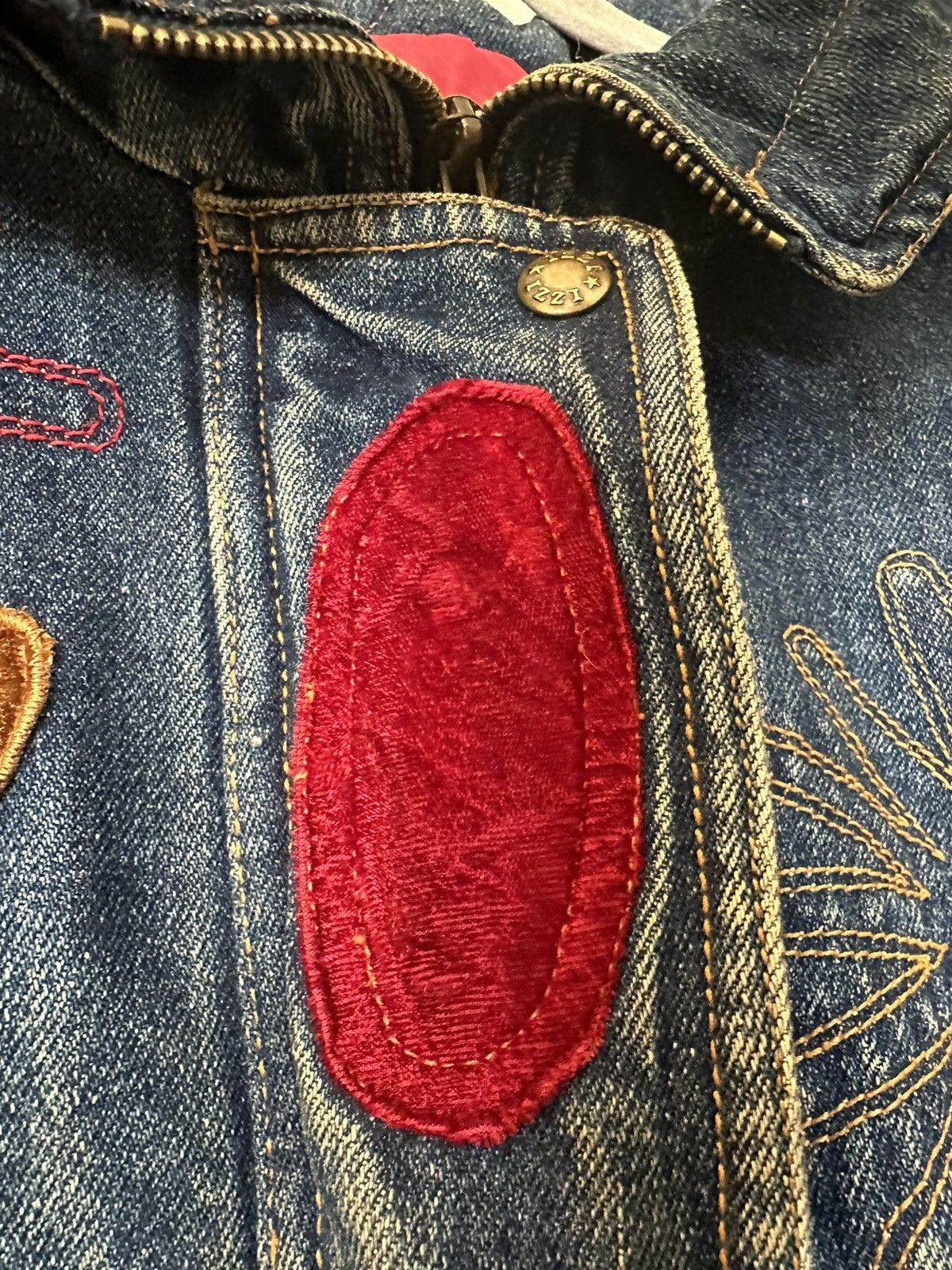 Kith Izzi Vintage 80’s Denim Jacket - North Star Kith Patchwork Size S / US 4 / IT 40 - 4 Thumbnail