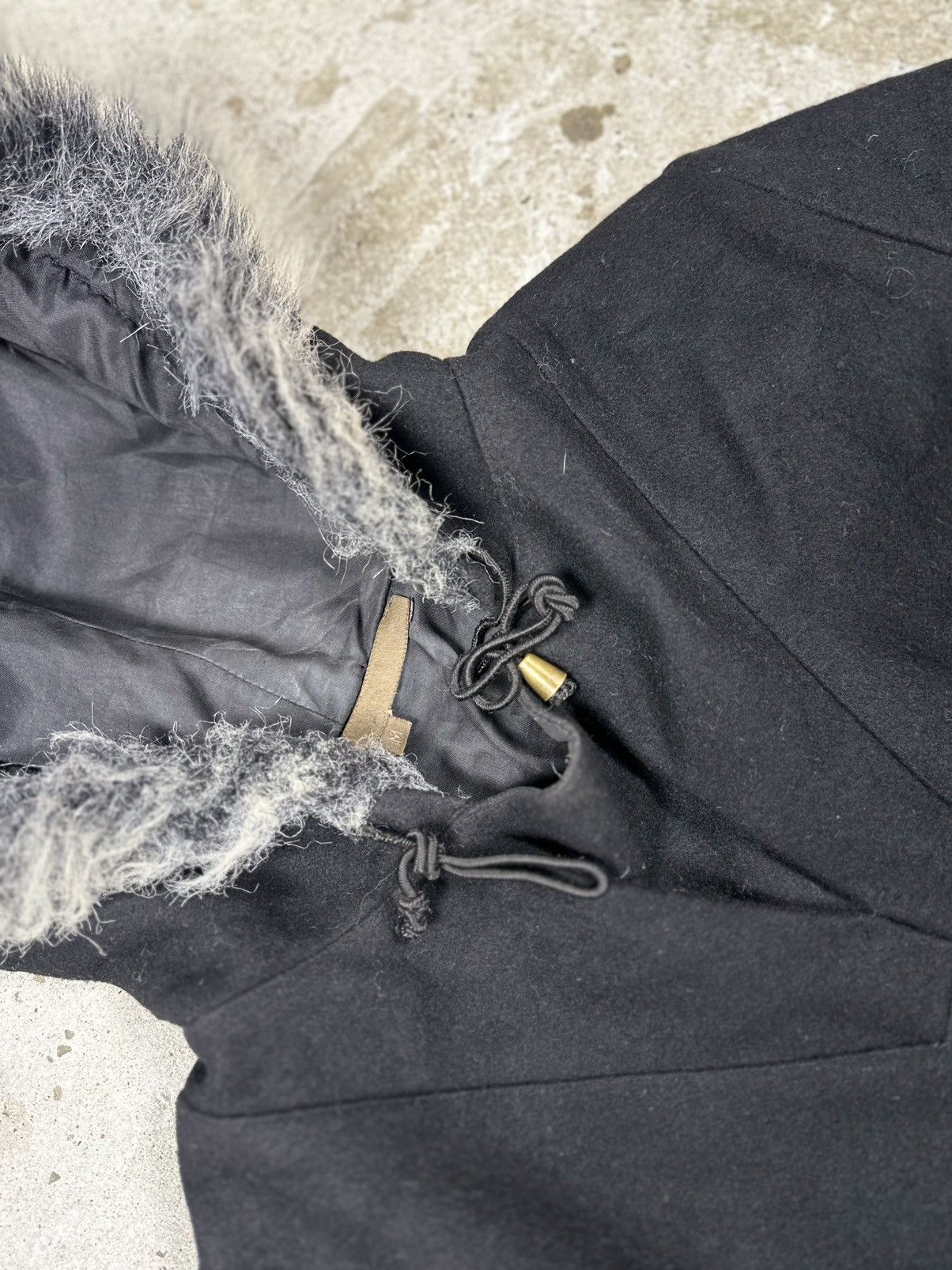 If Six Was Nine × Japanese Brand × Le Grande Bleu (L.G.B.) Vintage Y2K Faux Fur Wool Knit Hooded Sweater Size US M / EU 48-50 / 2 - 7 Thumbnail