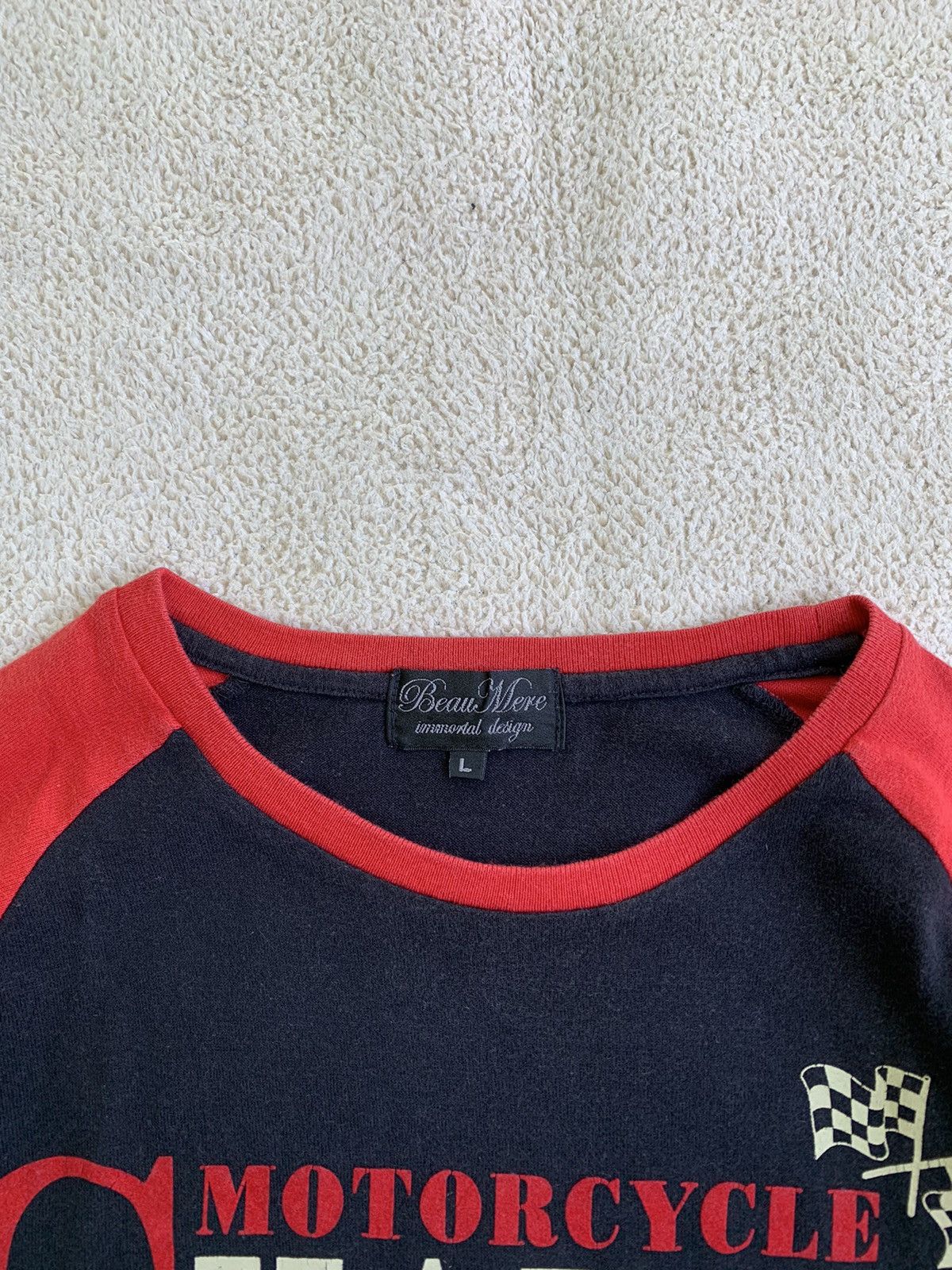 If Six Was Nine × Japanese Brand × Le Grande Bleu (L.G.B.) Japanese Beau Mere poem Long sleeve Size US L / EU 52-54 / 3 - 6 Thumbnail