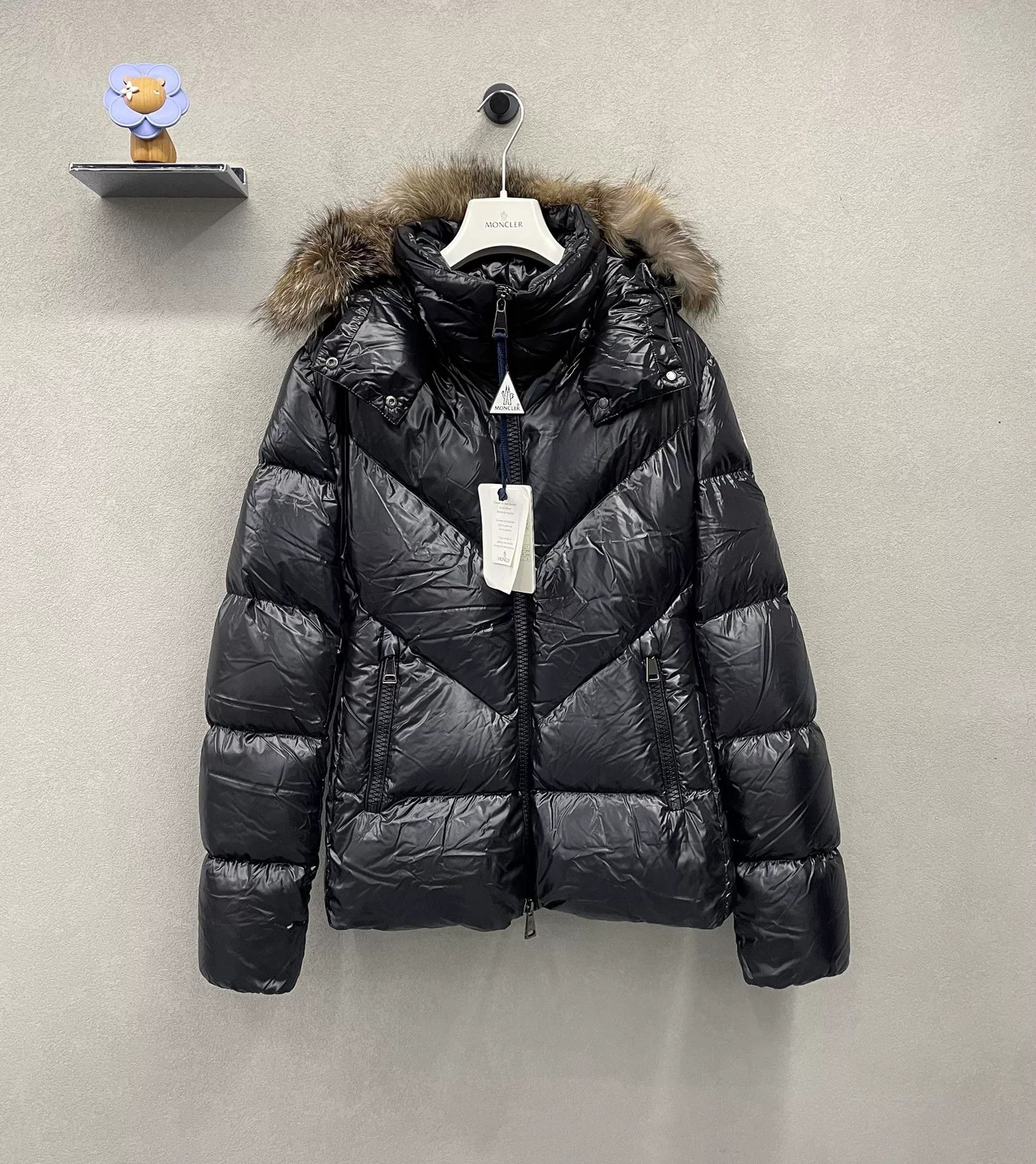 Moncler Moncler Ribaudfur Black Down Jacket Size XXL / US 16-18 / IT 52-54 - 1 Thumbnail
