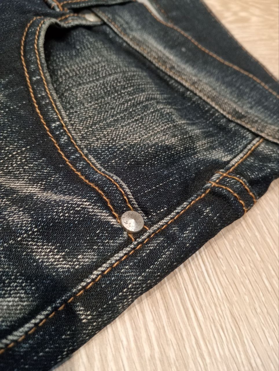 Tornado Mart TORNADO MART JAPAN BLUE DISTRESSED FLARED DENIM PANTS Size US 34 / EU 50 - 6 Thumbnail
