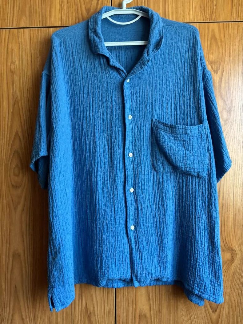 Kapital Porter Classic Sashiko Linen Short Sleeve Shirt-2508 Size US XL / EU 56 / 4 - 1 Thumbnail