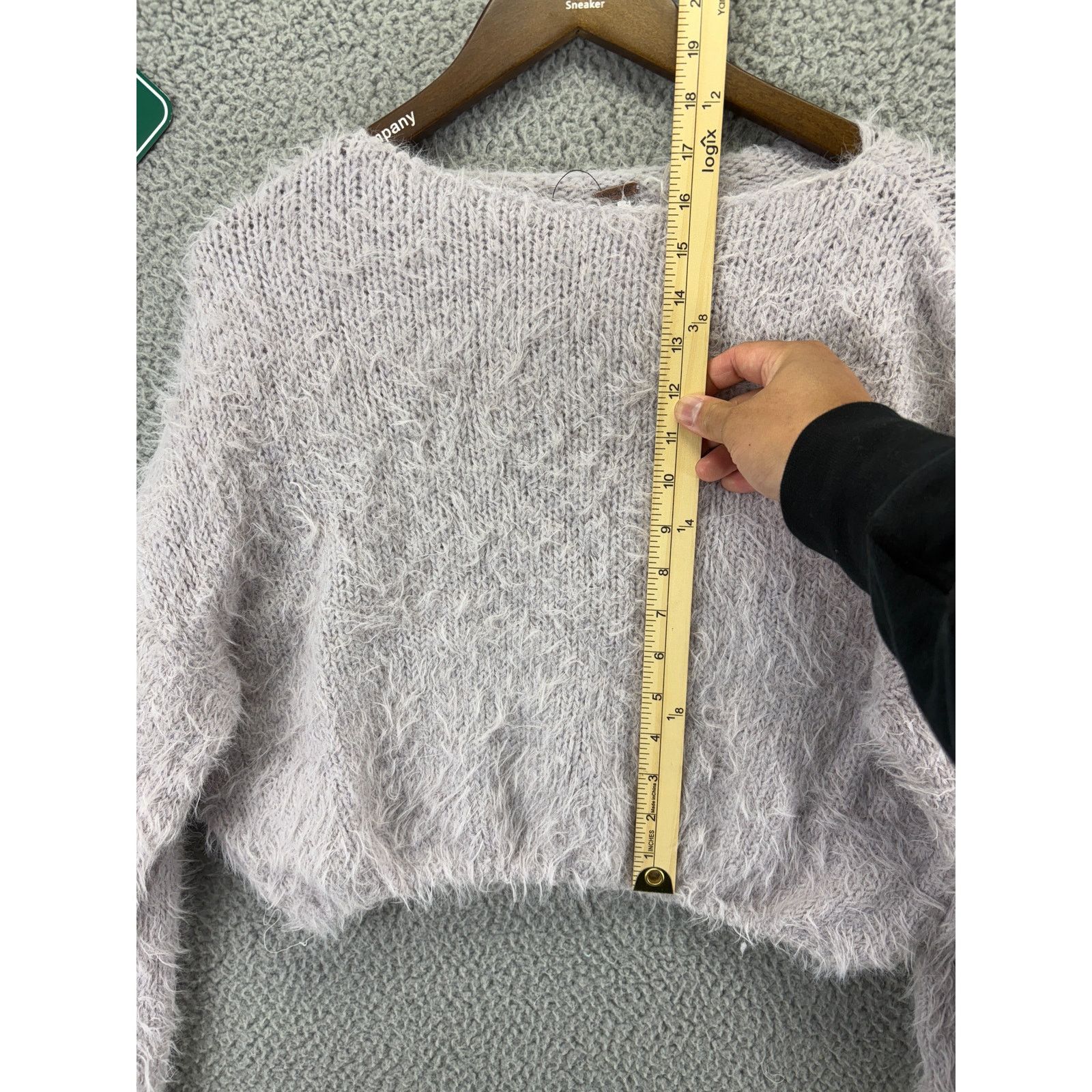 Free People Free People Olivia Pullover Fuzzy Cropped Sweater Womens S Size S / US 4 / IT 40 - 4 Thumbnail
