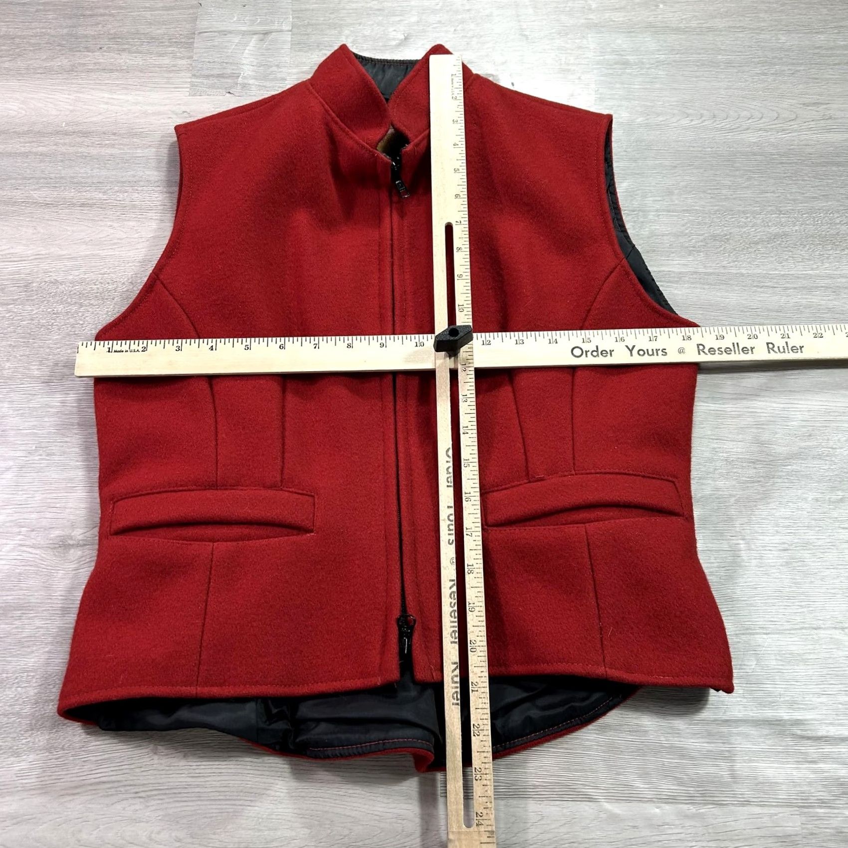 Vintage VINTAGE Schaefer Outfitter Vest Womens Small Red Wool Lined Full Zip Western USA Ranch Size S / US 4 / IT 40 - 5 Thumbnail