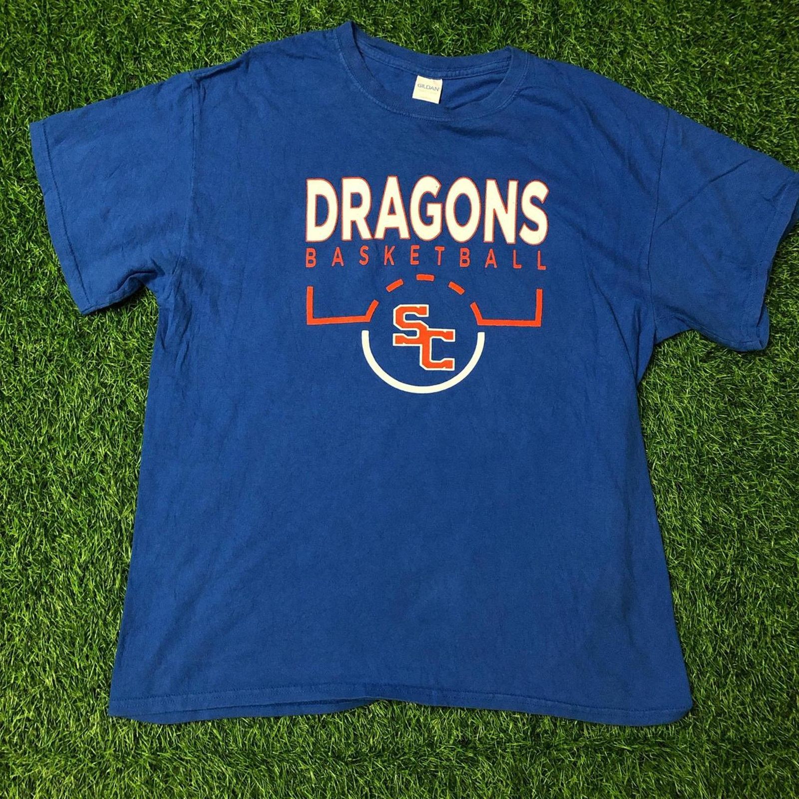 Gildan Men’s Blue ‘SC Dragons Basketball’ Graphic Tee Size US L / EU 52-54 / 3 - 1 Thumbnail