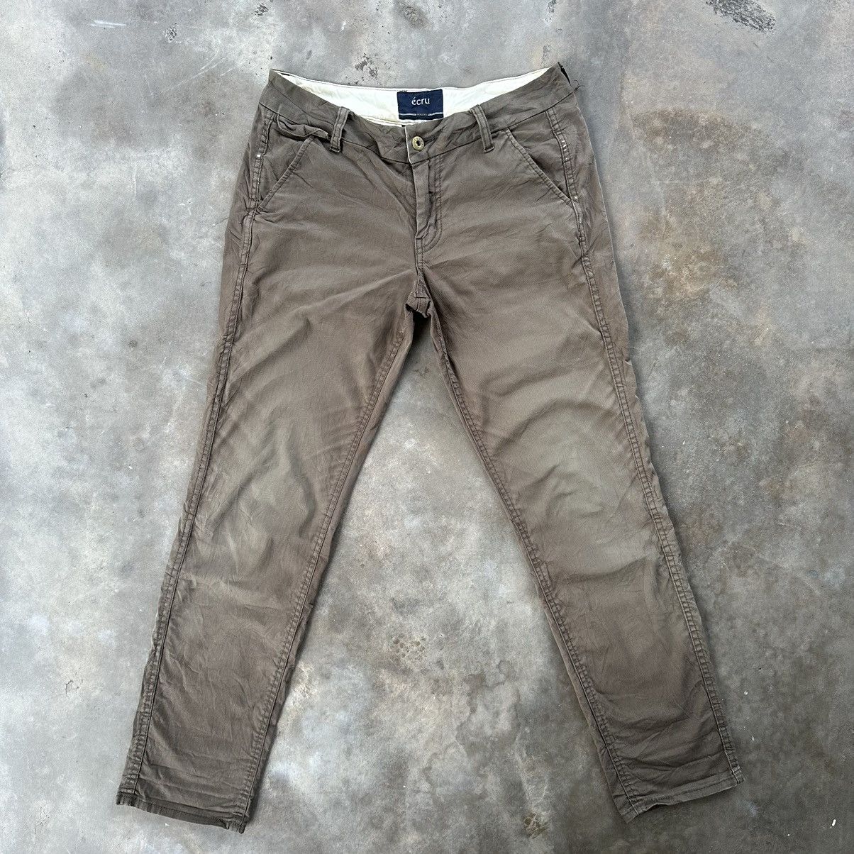 Japanese Brand × Vintage Vintage Ecru Holleys Casual Trousers Pants Size US 30 / EU 46 - 1 Thumbnail