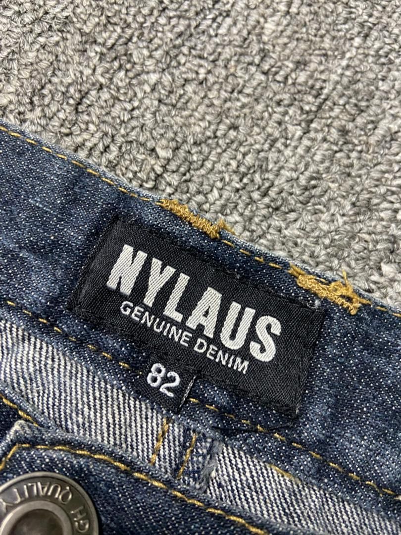 Japanese Brand NYLAUS Genuine Double Waist Three Quarter Jeans (186) Size US 29 - 4 Thumbnail