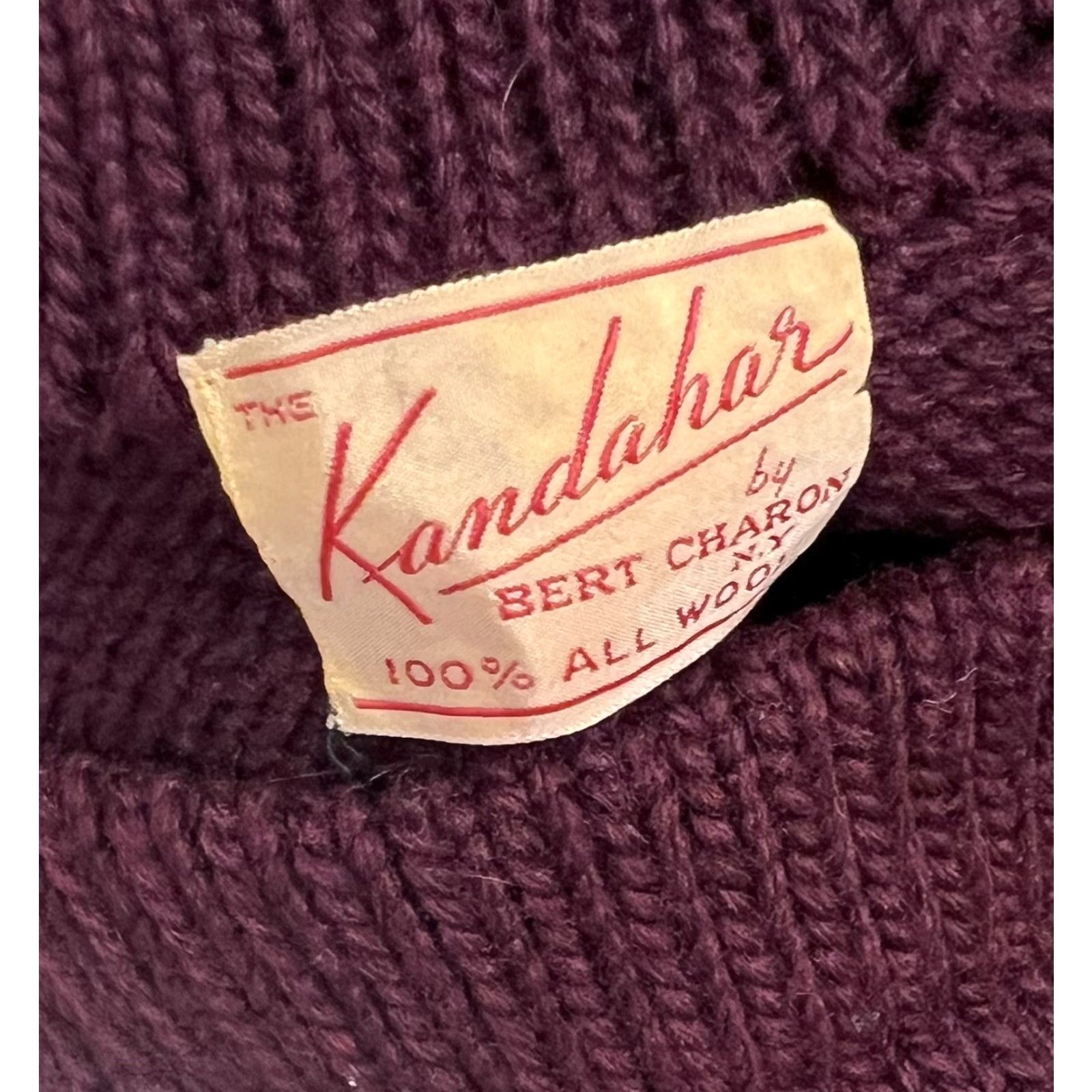 Vintage VINTAGE Kandahar Sweater Track Wool Knitting Red S Small Red - 1940s Letterman Look Mens Size US S / EU 44-46 / 1 - 4 Thumbnail