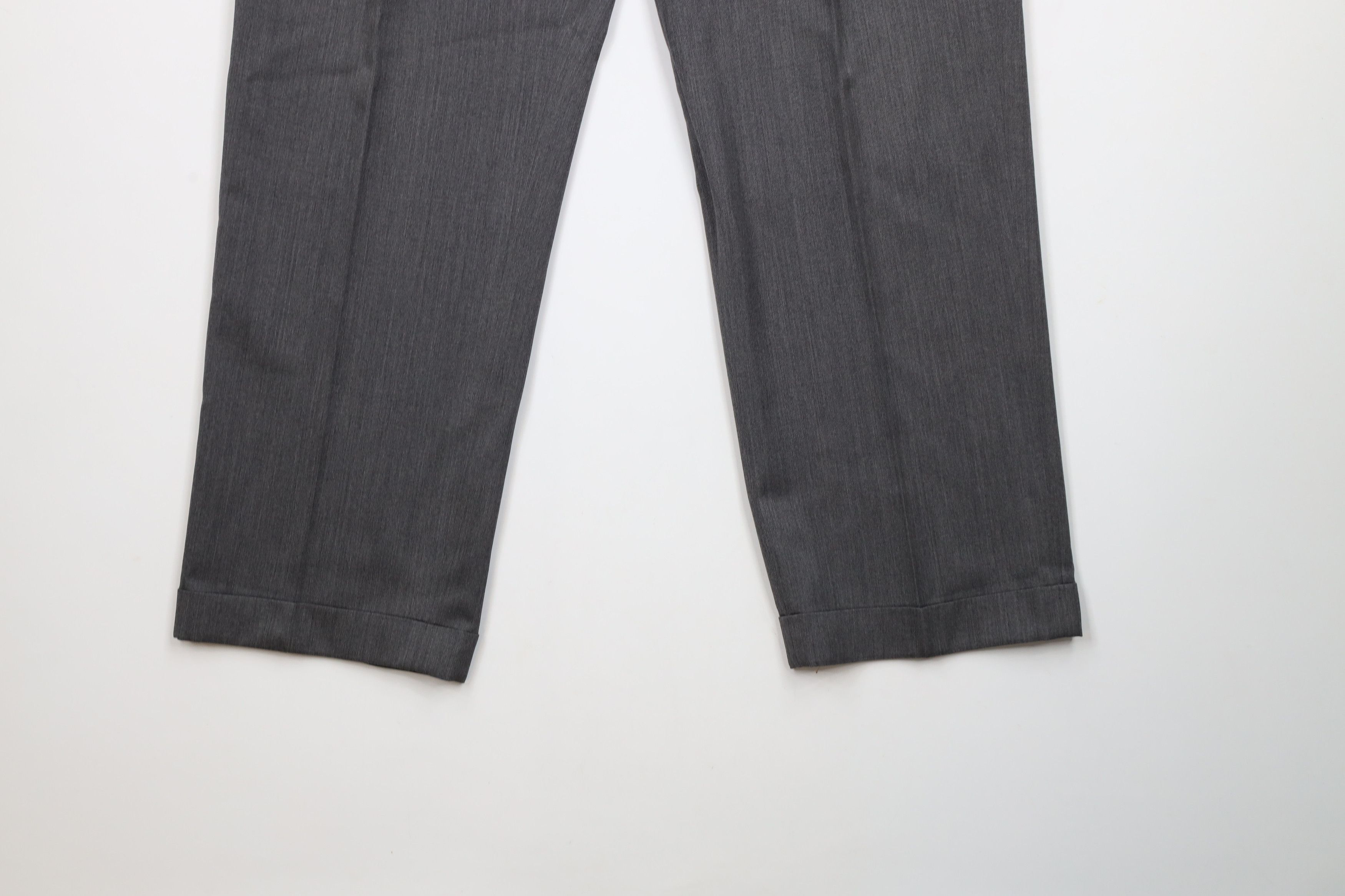 Brooks Brothers × Vintage Vintage Brooks Brothers Wide Leg Chino Pants Sharkskin Gray Size US 34 / EU 50 - 4 Thumbnail